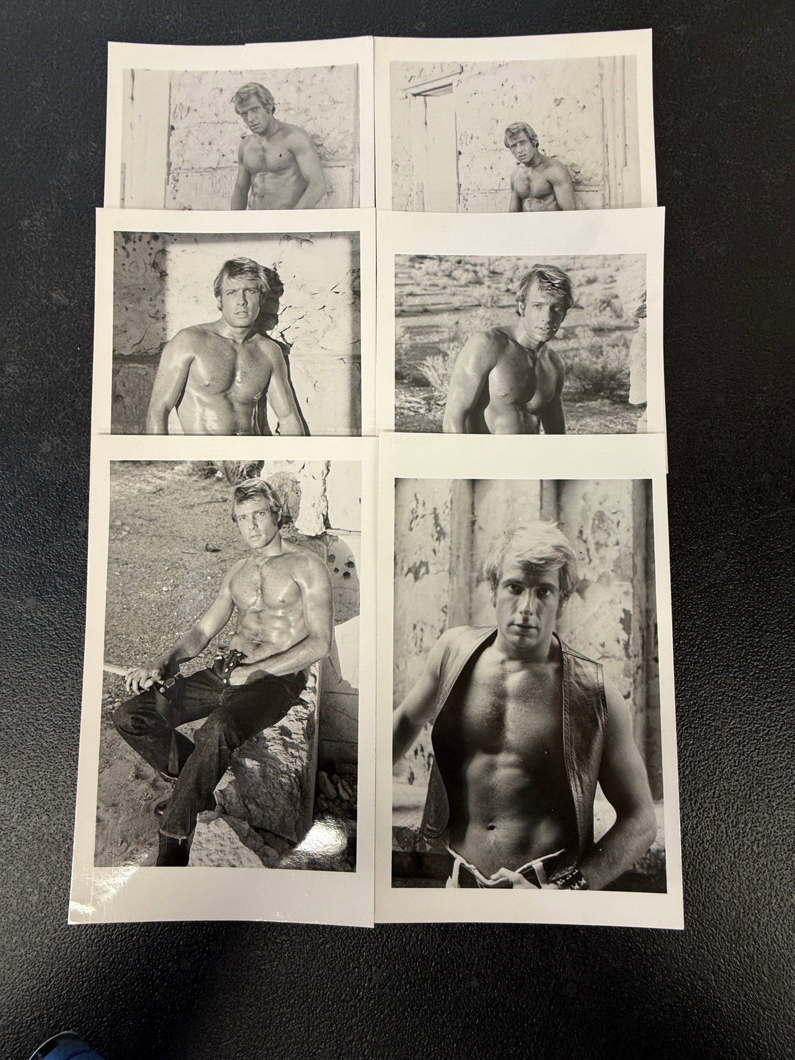 Male Nude Study B&W 3x5 Photogrpahs: Male Nude Study B&W 3x5 Photogrpahs