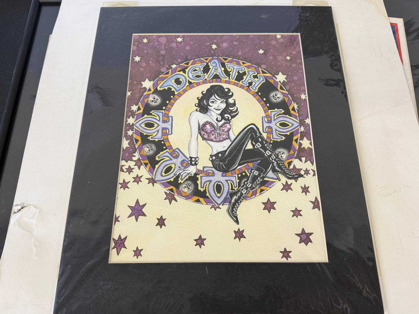 Pin-Up Illustration Art 'Death': Pin-Up Illustration Art 'Death'