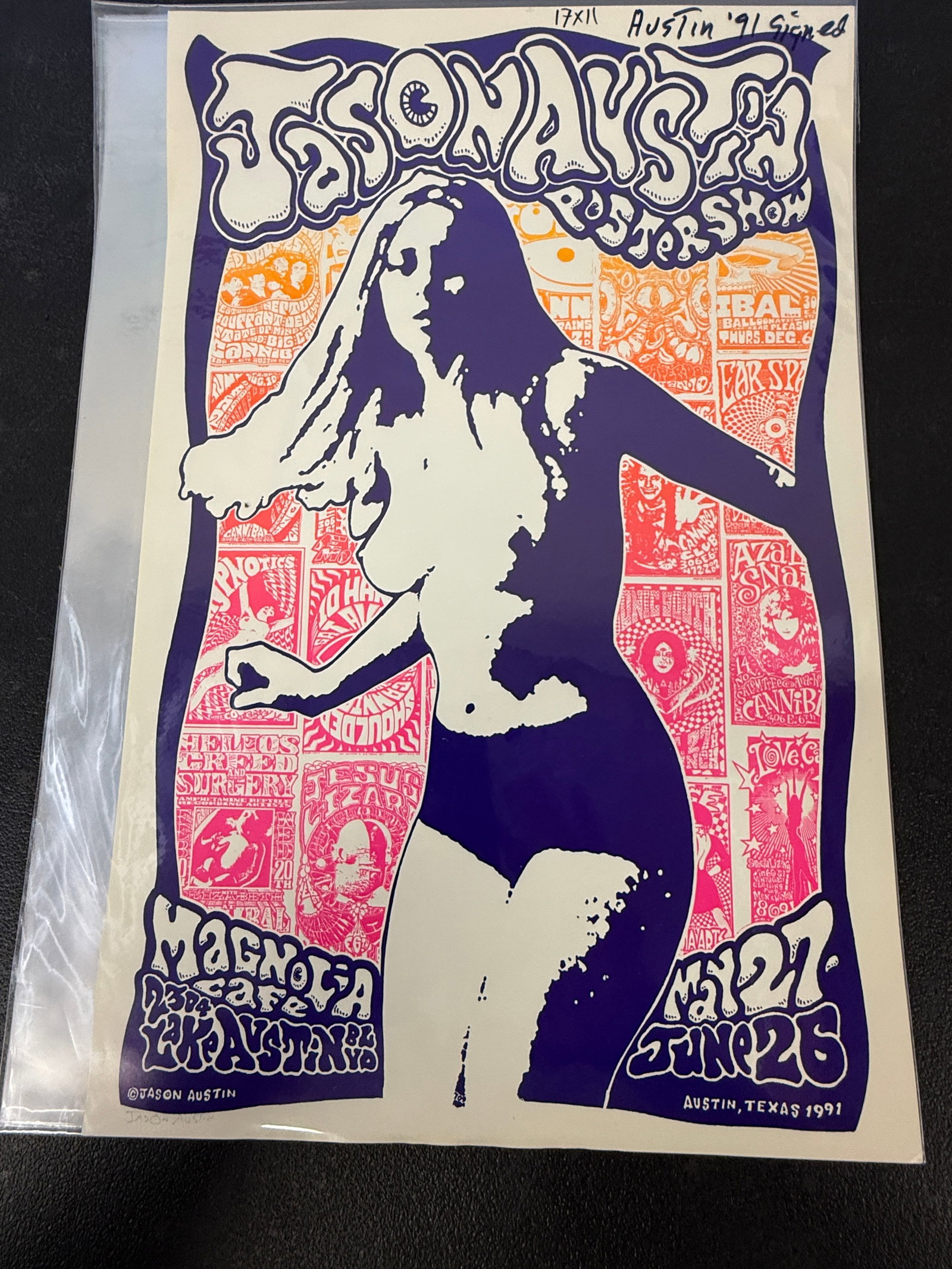 Jason Austin Poster Show Poster Signed by Jason Austin 1991 (1 of 4)