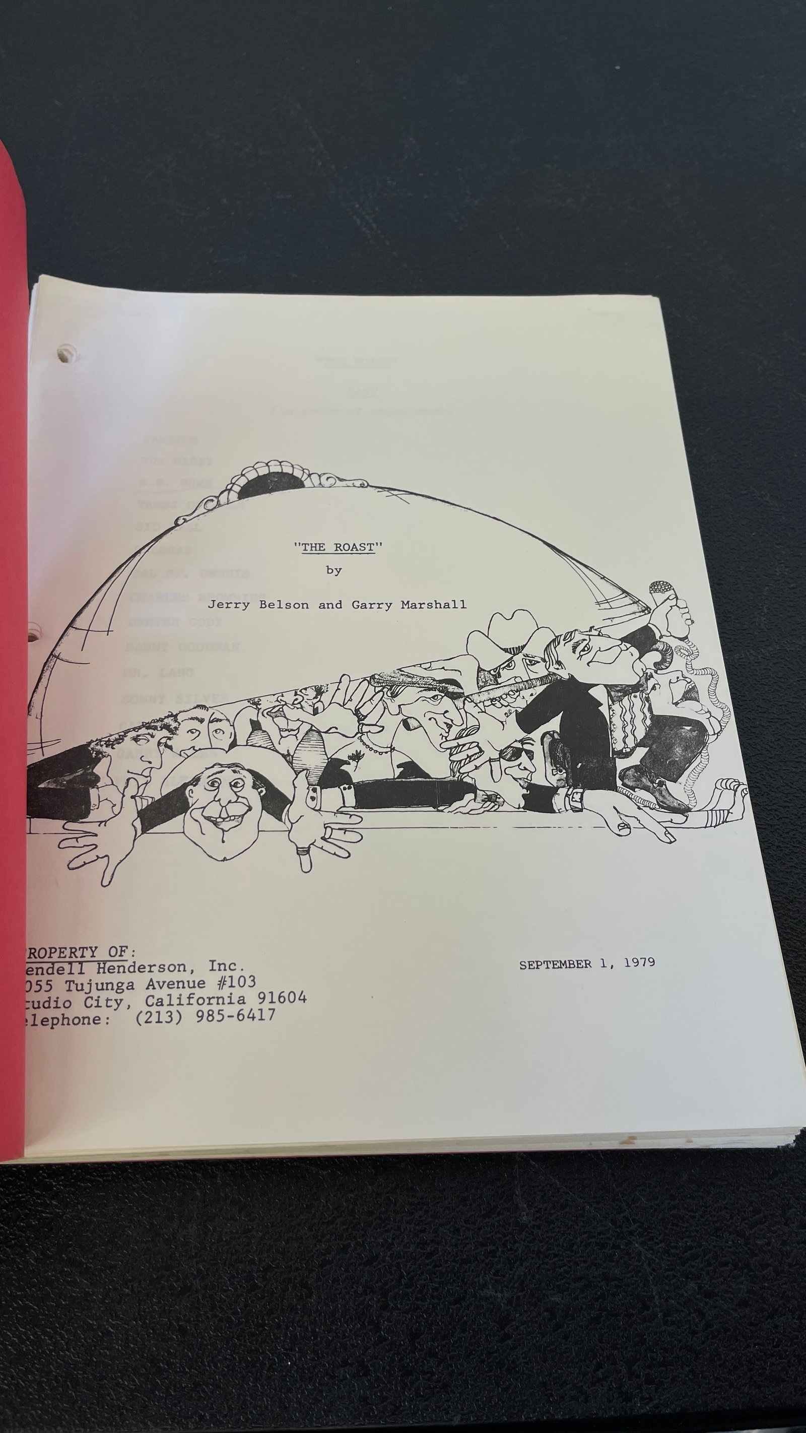 The Roast 1979 Movie Script by Jerry Belson and Garry Marshall (1 of 2)