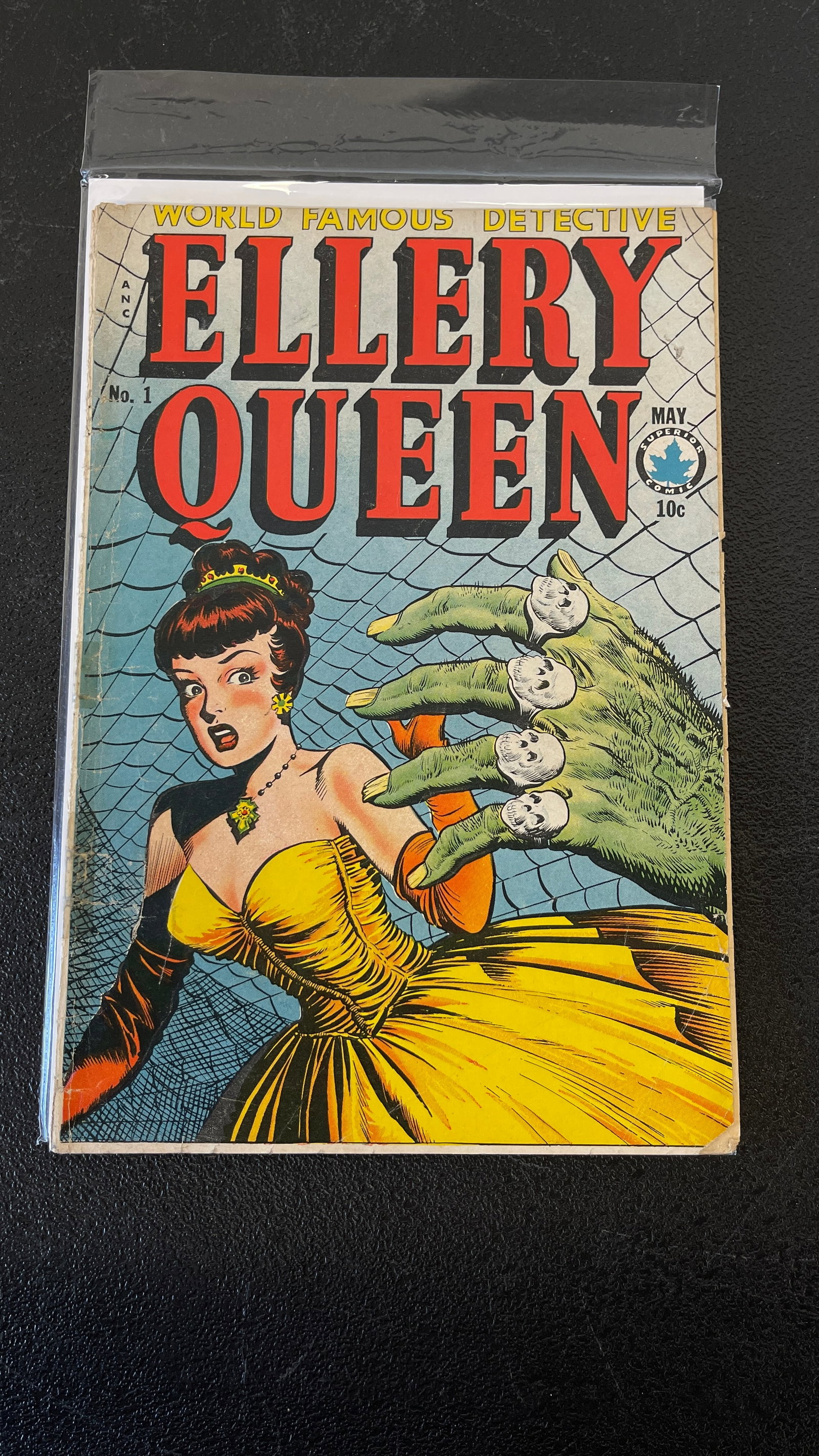 Ellery Queen #1 Superior 1949 Iger Shop L.B COLE & KAMEN Comic Book (1 of 3)
