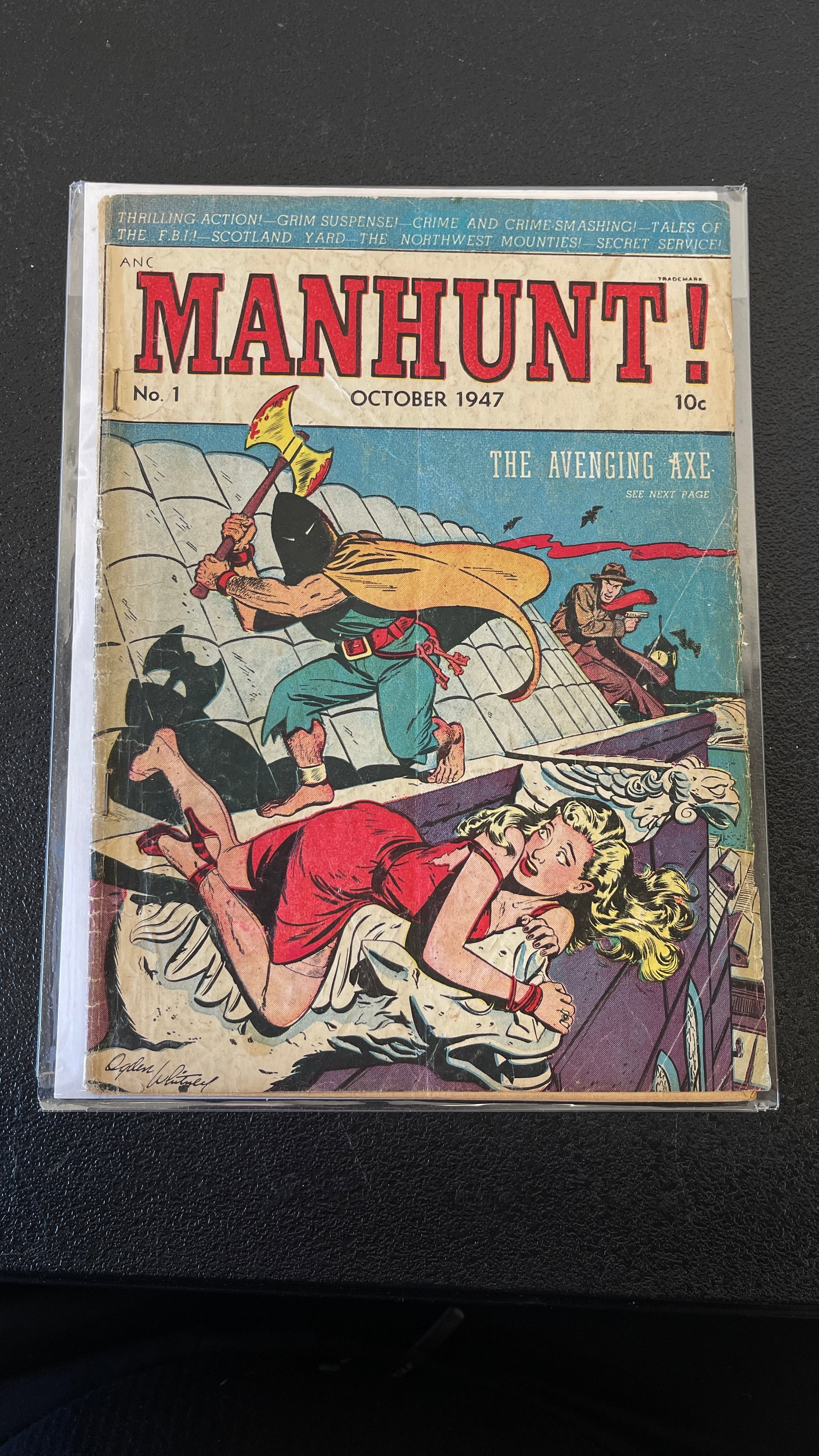 Manhunt #1 Vintage 1947 Comic Magazine (1 of 3)