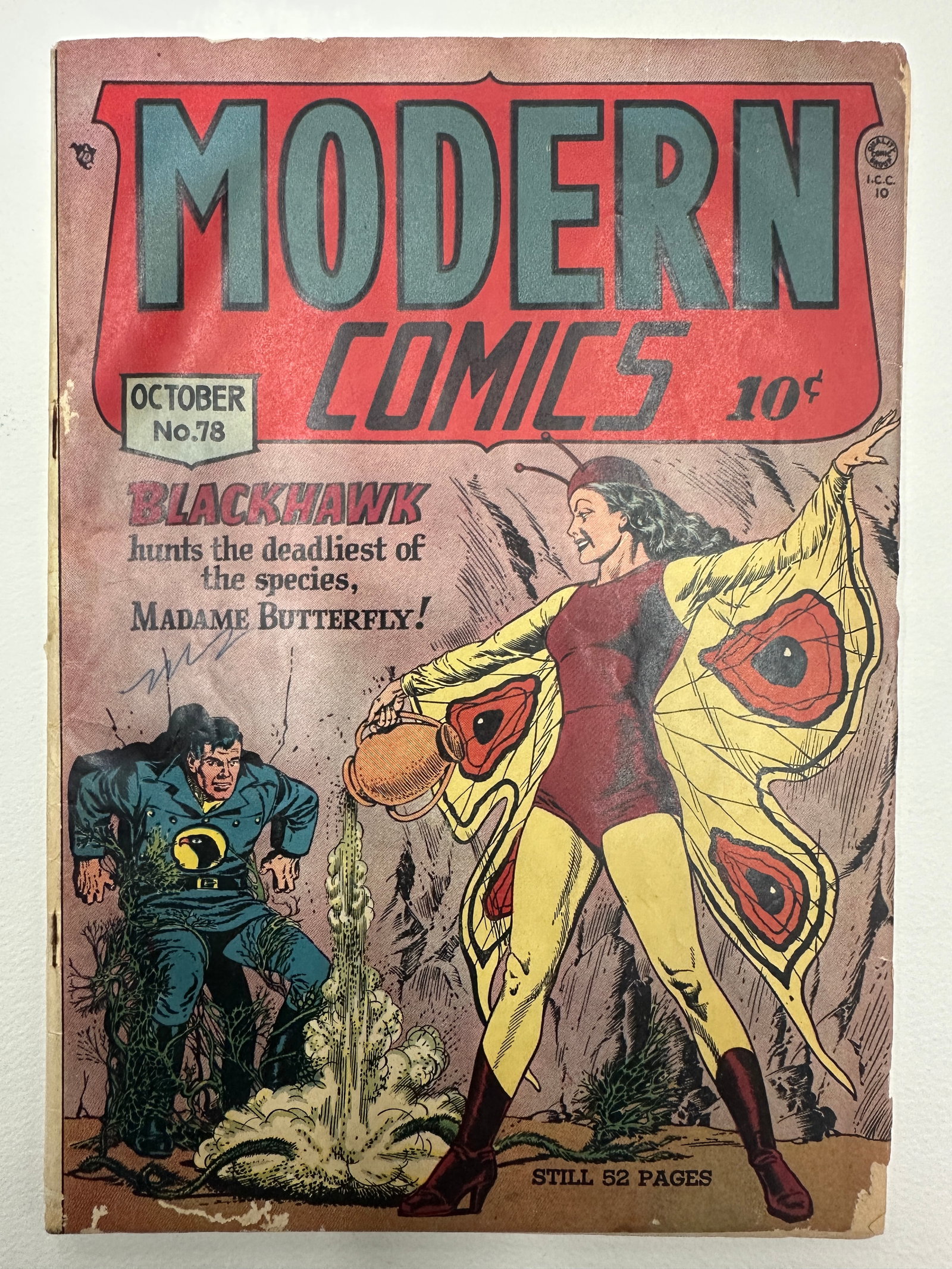 Golden Age Comic Book Modern Comics Madame Butterfly # 78 1st Appearance (1 of 3)