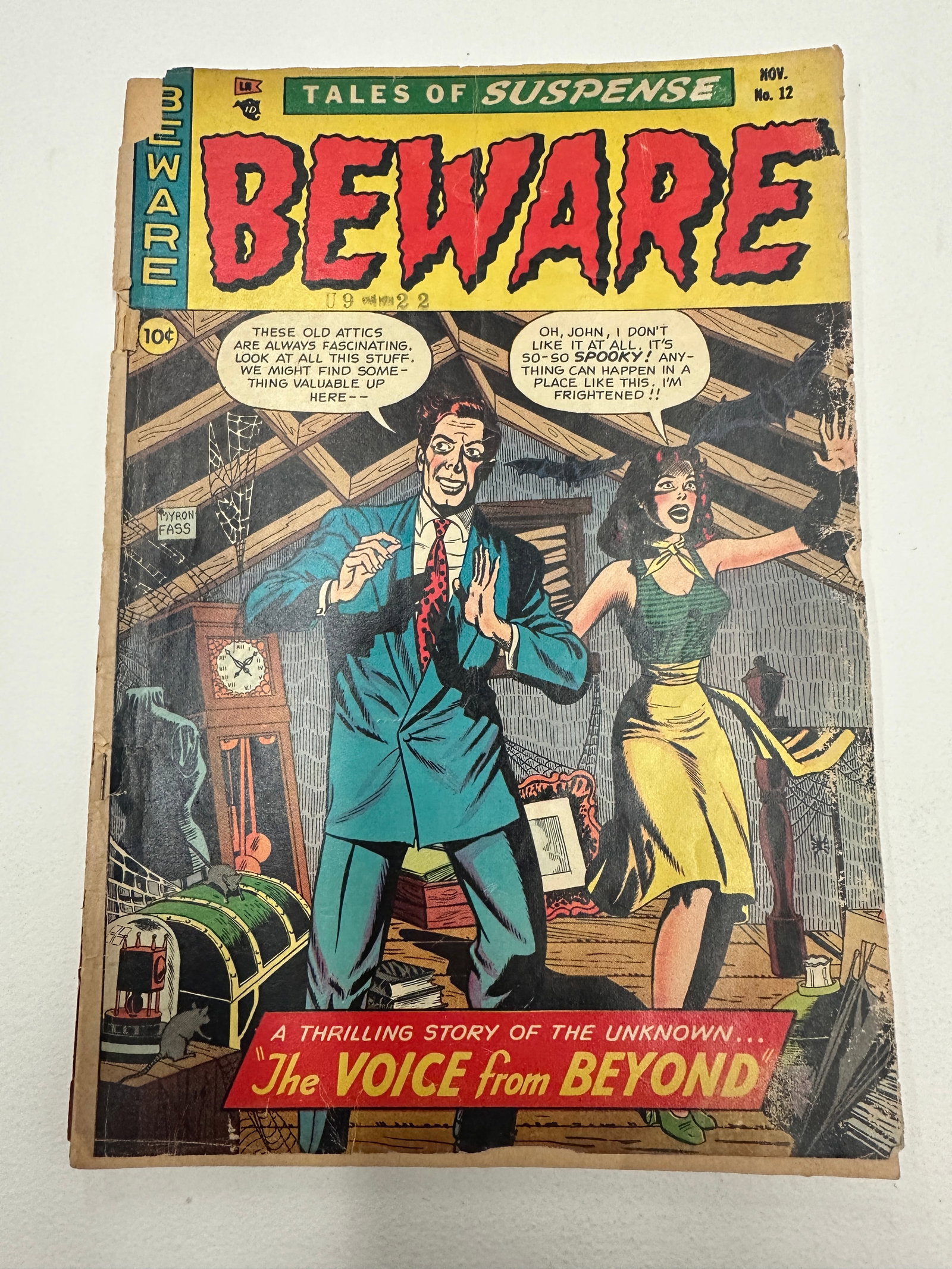 Golden Age Comic Book BEWARE # 12 Tales of Suspense 1954 Horror (1 of 2)