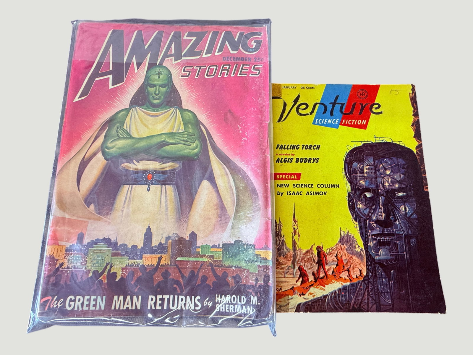 Vintage Amazing Stories Sci-Fi Magazines (1 of 2)