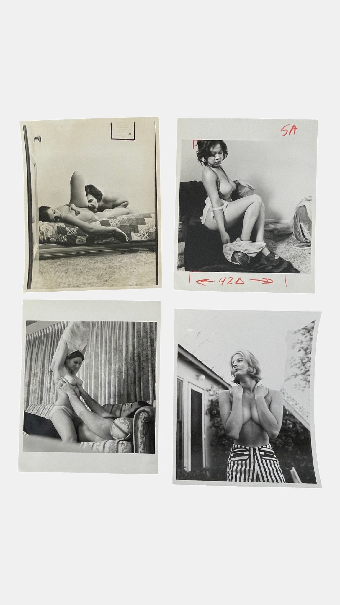 Vintage B&W Erotic Adult Photographs: Vintage B&W Erotic Adult Photographs. Sizes can include 3x5, 8x10 and more.