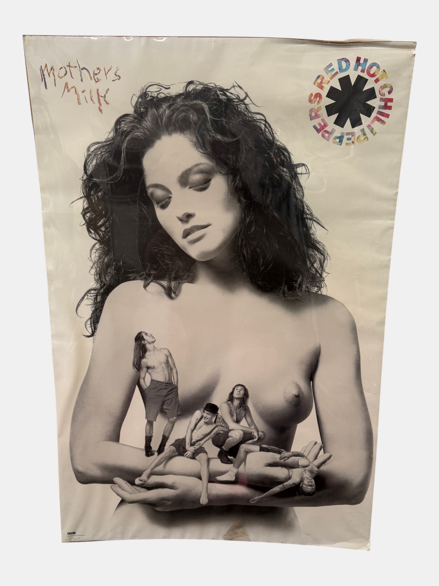 Red Hot Chili Peppers 1989 Mothers Milk Framed Poster Rare Uncensored Original: Red Hot Chili Peppers 1989 Mothers Milk Framed Poster Rare Uncensored Original. 24" x 36".