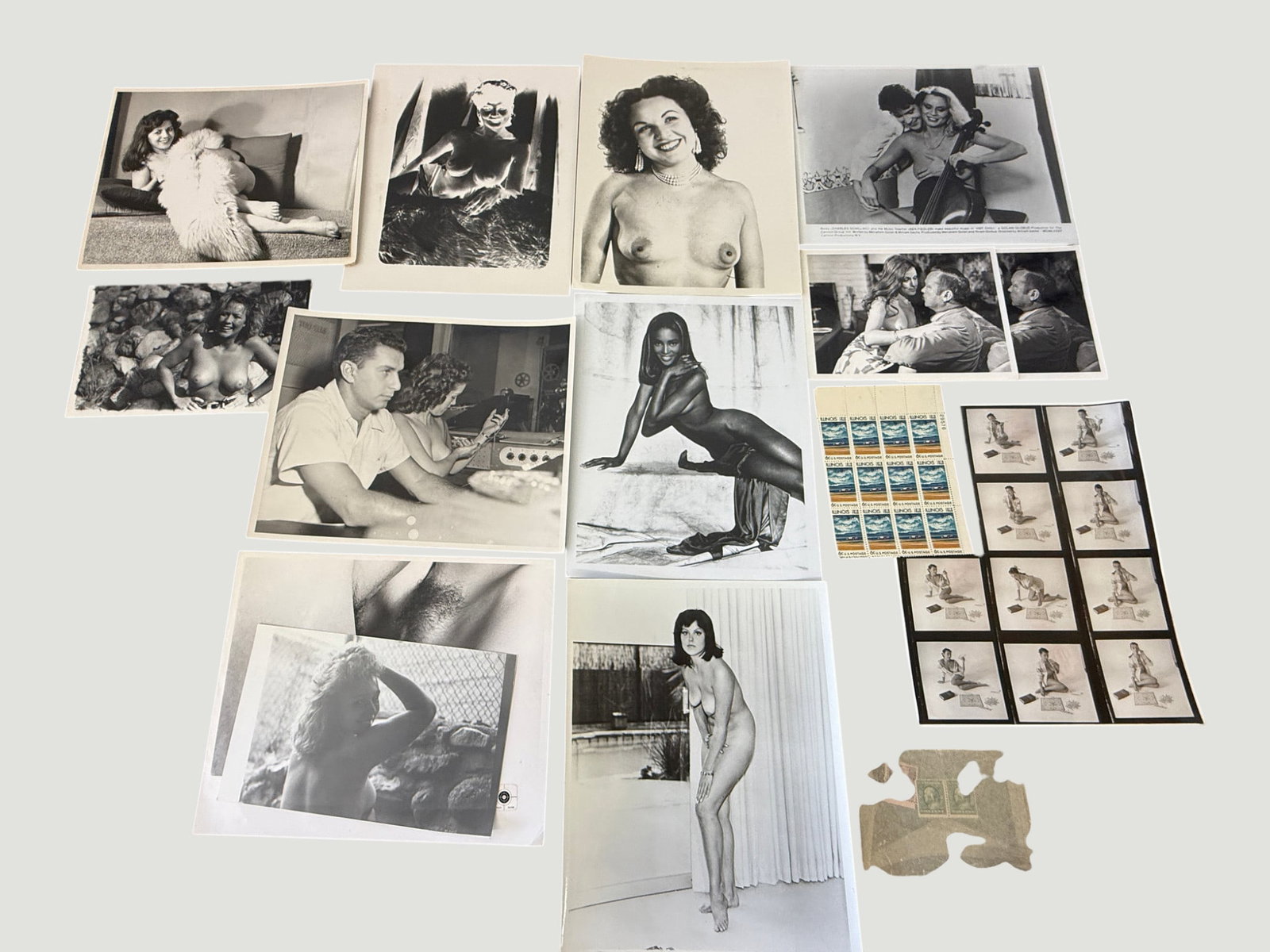 Vintage Black and White Adult Erotic Photograph Collection Lot: Vintage Black and White Adult Erotic Photograph Collection Lot