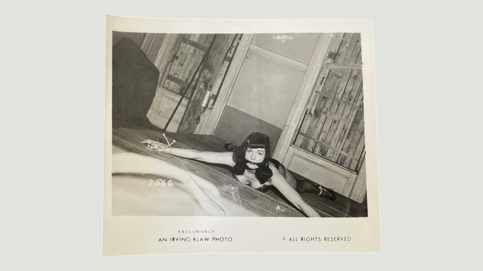 Bettie Page - Original 3x5 Photograph by Iriving Klaw Pin up: Bettie Page - Original 3x5 Photograph by Iriving Klaw