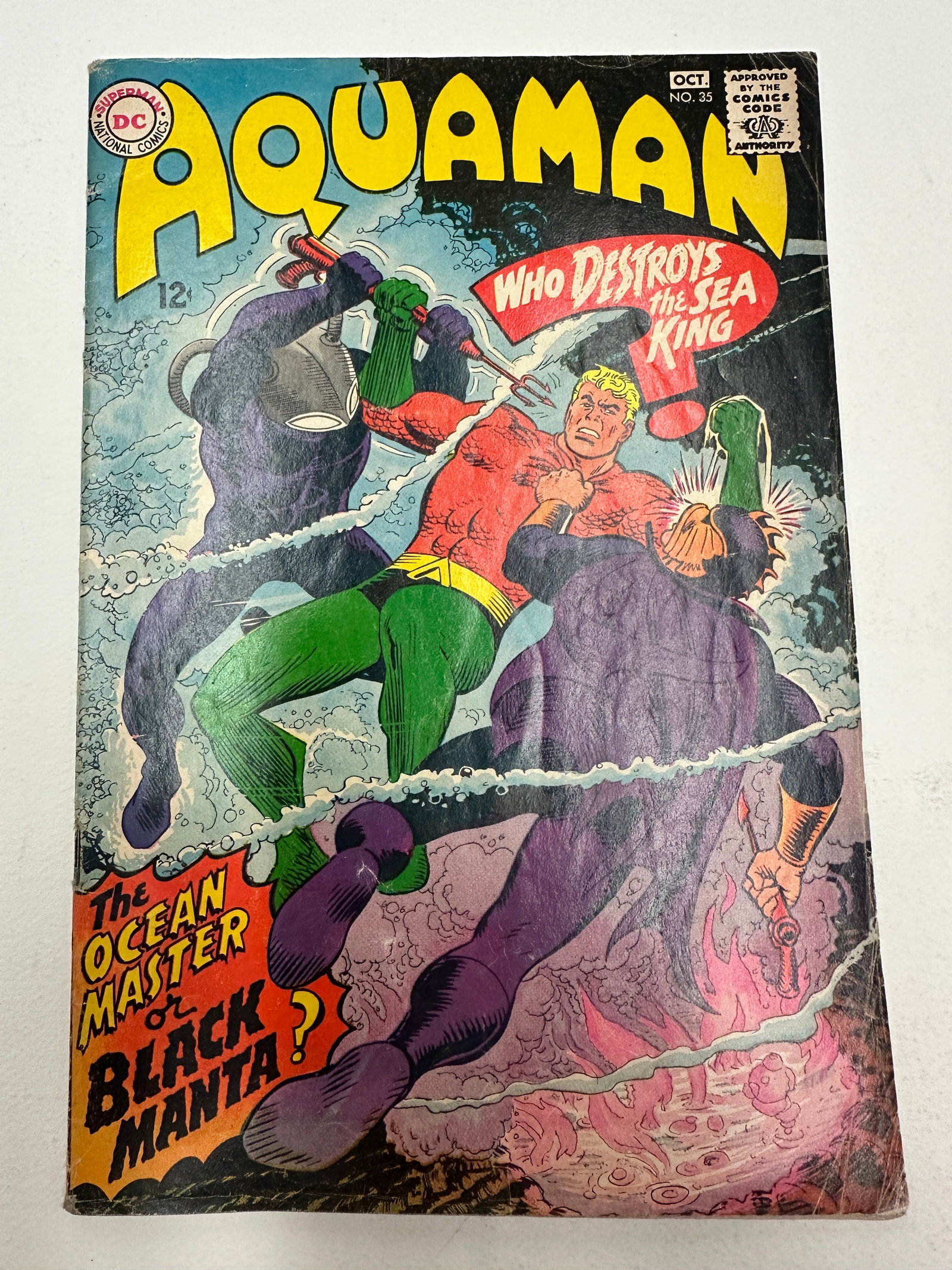 Aquaman #35 DC Comics Oct 1967 — 1st Appearance of Black Manta (1 of 3)