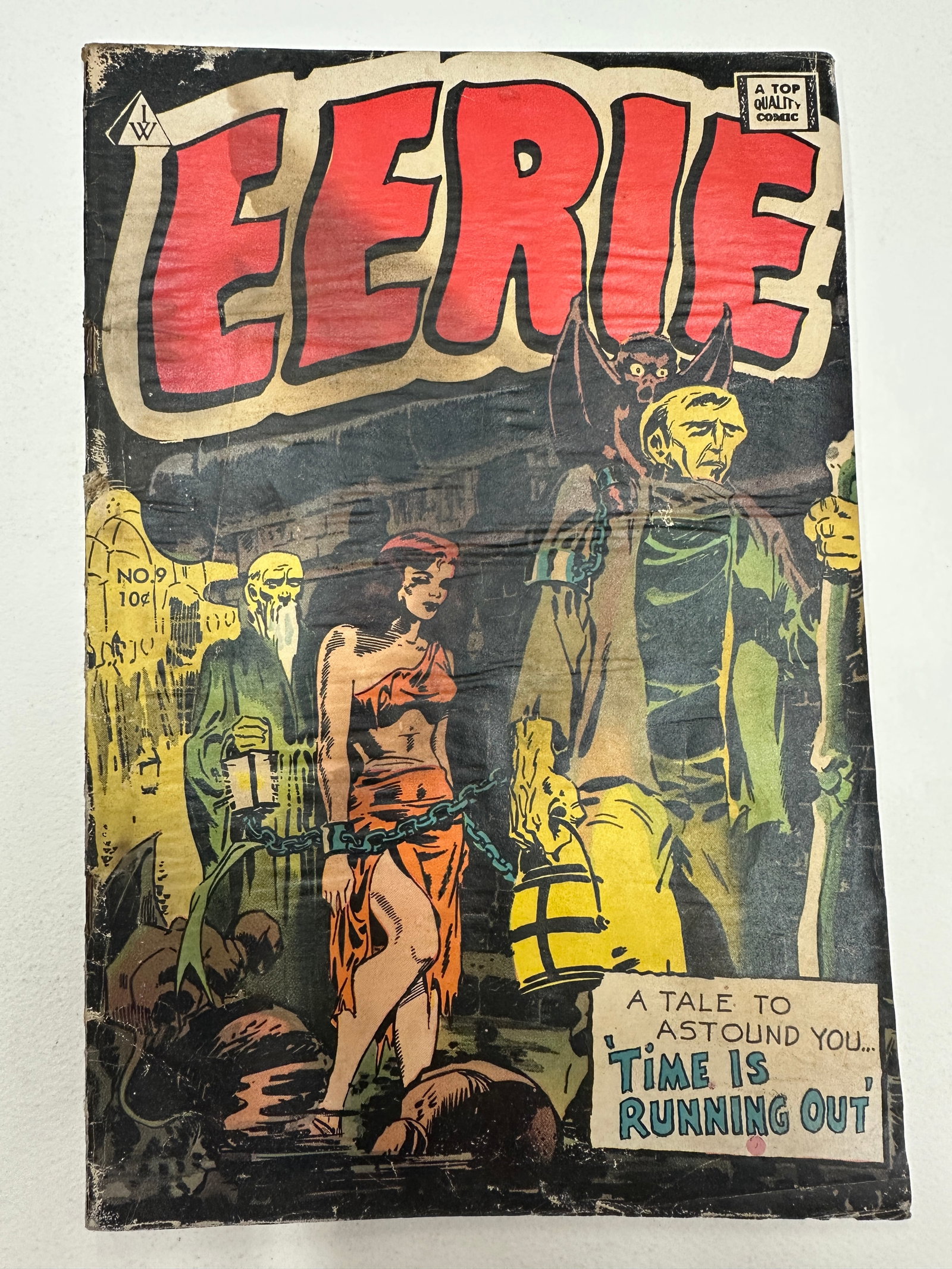 Eerie #9 Horror Comic, Avon/Ziff-Davis, 'A Top Quality Comic', c.1952 (1 of 3)