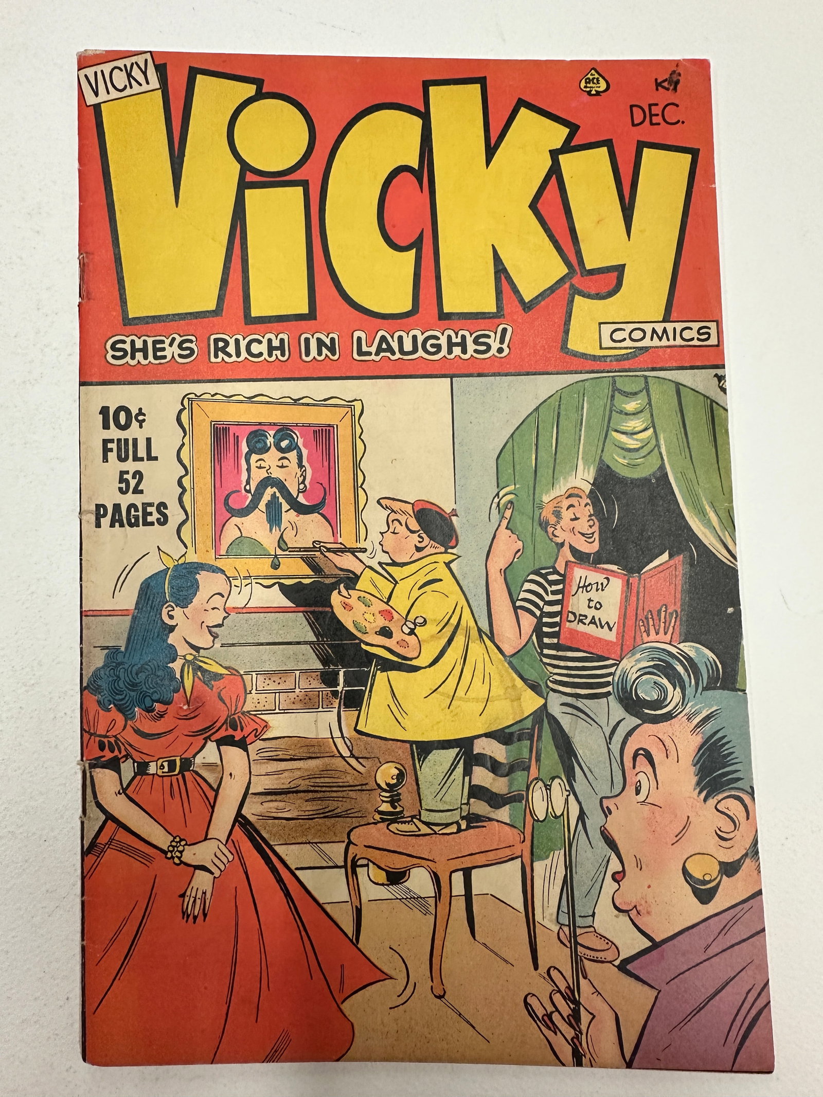 Vicky Comics #1 'She's Rich in Laughs!' Ace Comics December 1948 (1 of 3)