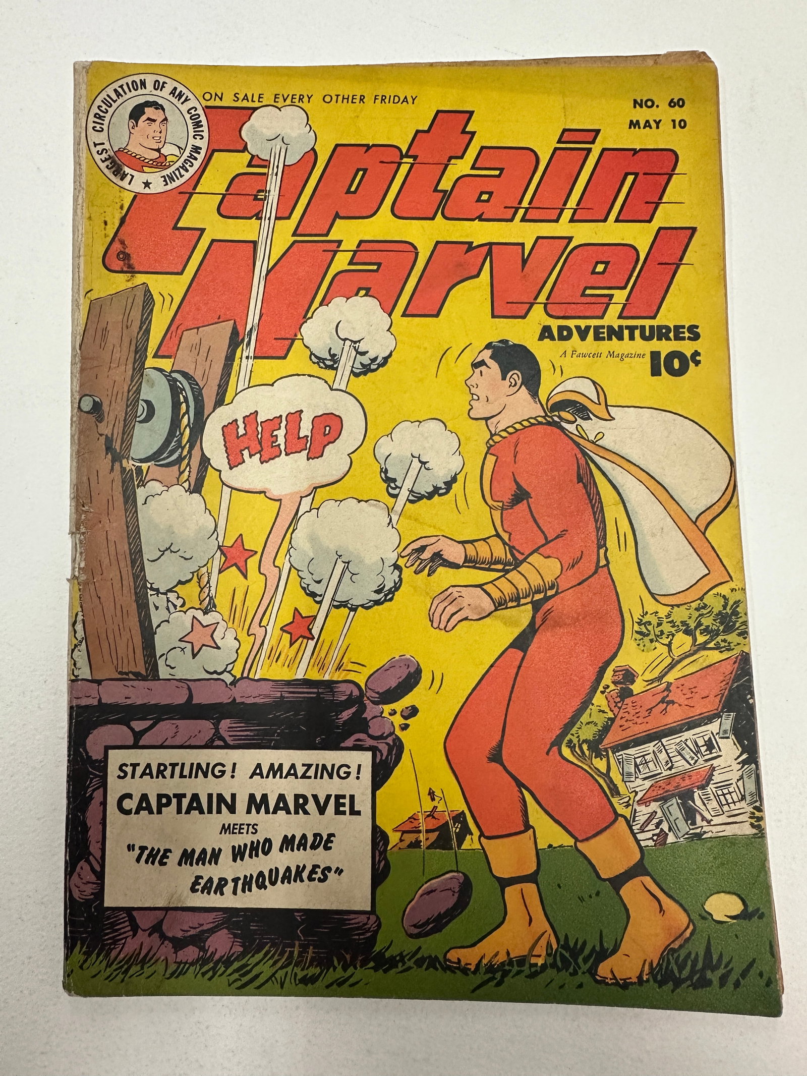 Captain Marvel Adventures #60 Fawcett Comics 1946 'Man Who Made Earthquakes' (1 of 3)