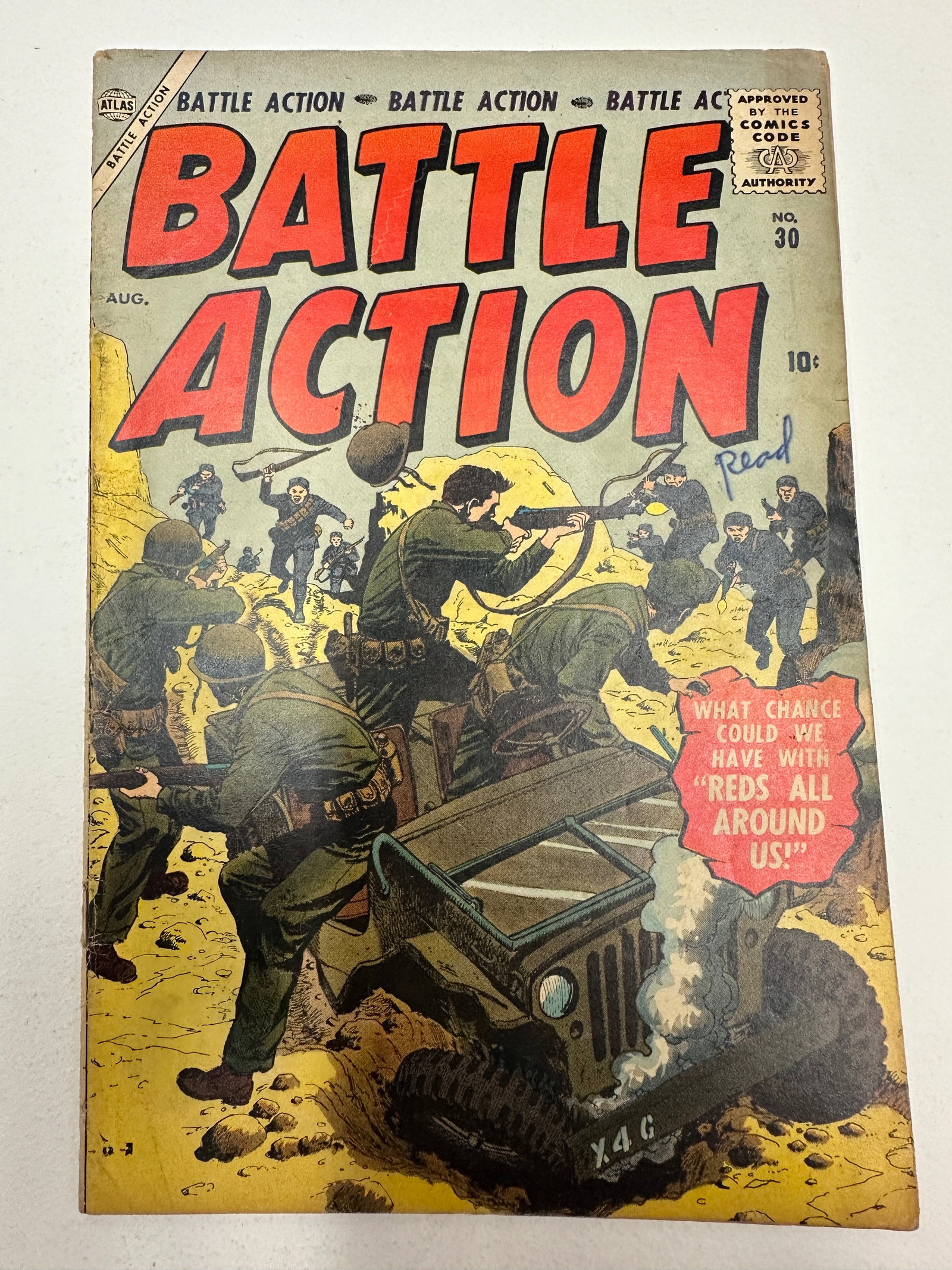 Battle Action #30 Atlas Comics 1957 Korean War Military Comic Book (1 of 3)