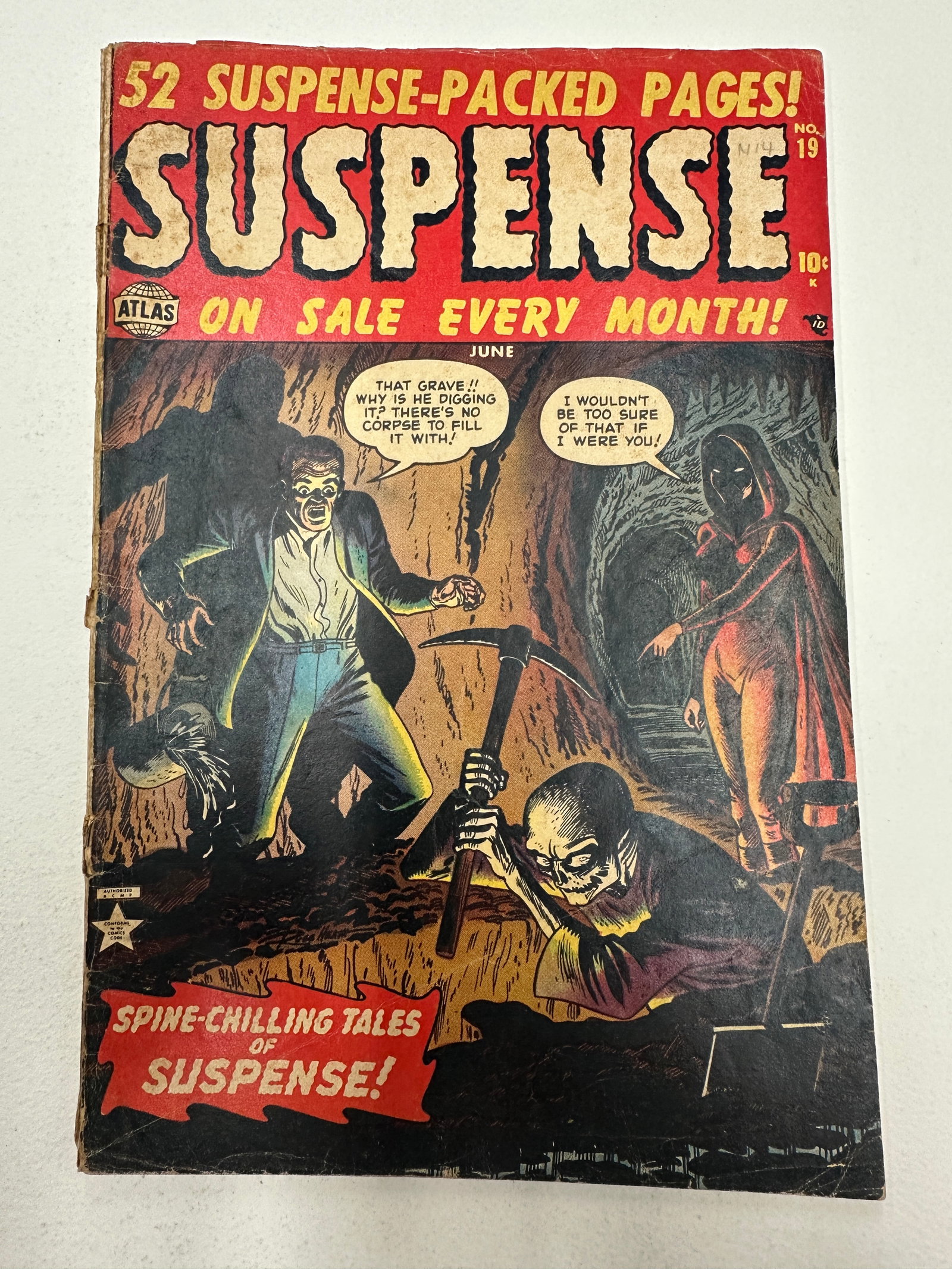 Suspense #19 Atlas Comics (1952) Pre-Code Horror 10¢ Golden Age Comic (1 of 3)