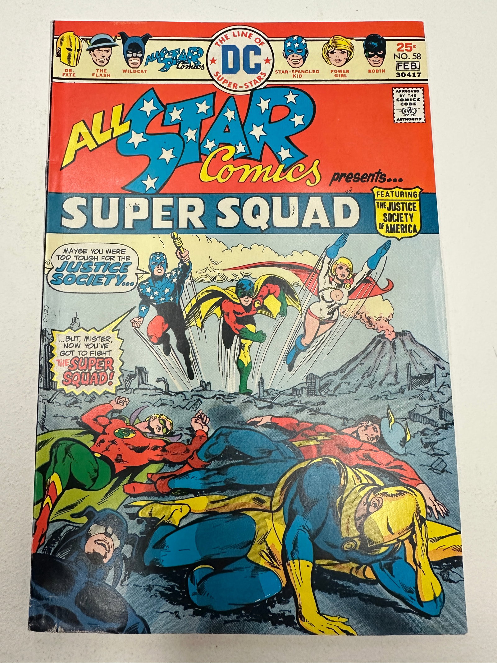 All Star Comics #58, DC Comics, Feb 1976 — Super Squad/Justice Society (1 of 3)