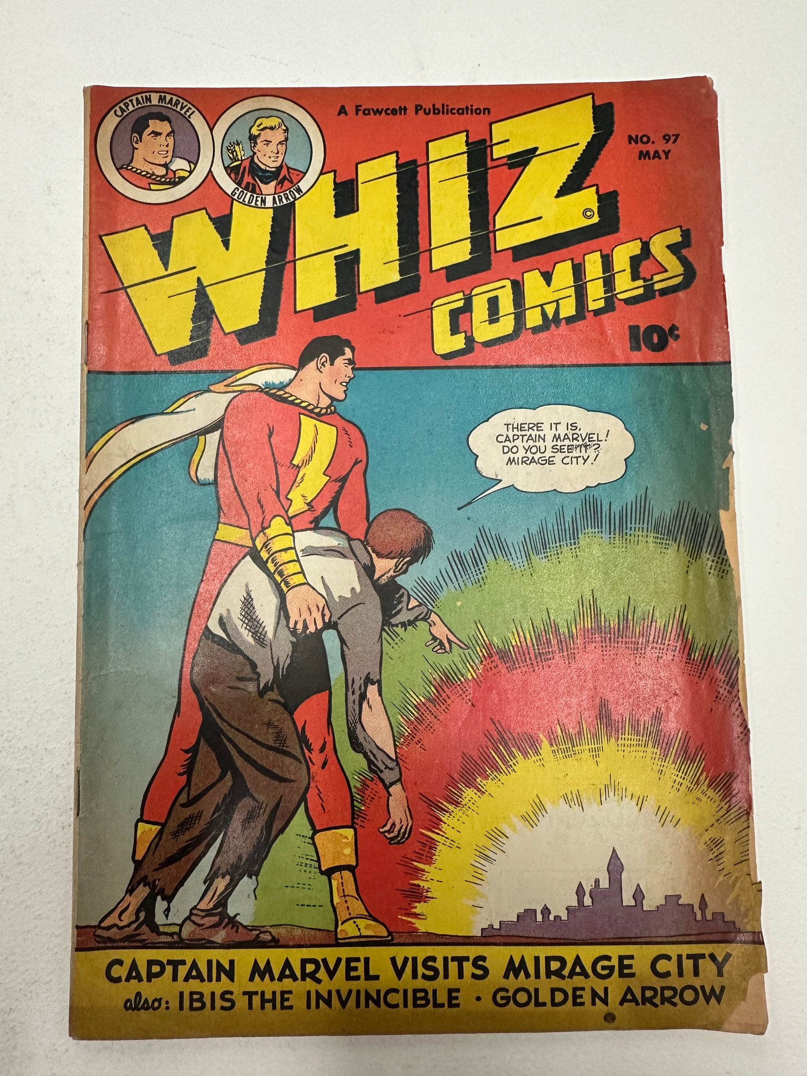 Whiz Comics #97, Fawcett Publications, May 1948 — Captain Marvel (1 of 3)