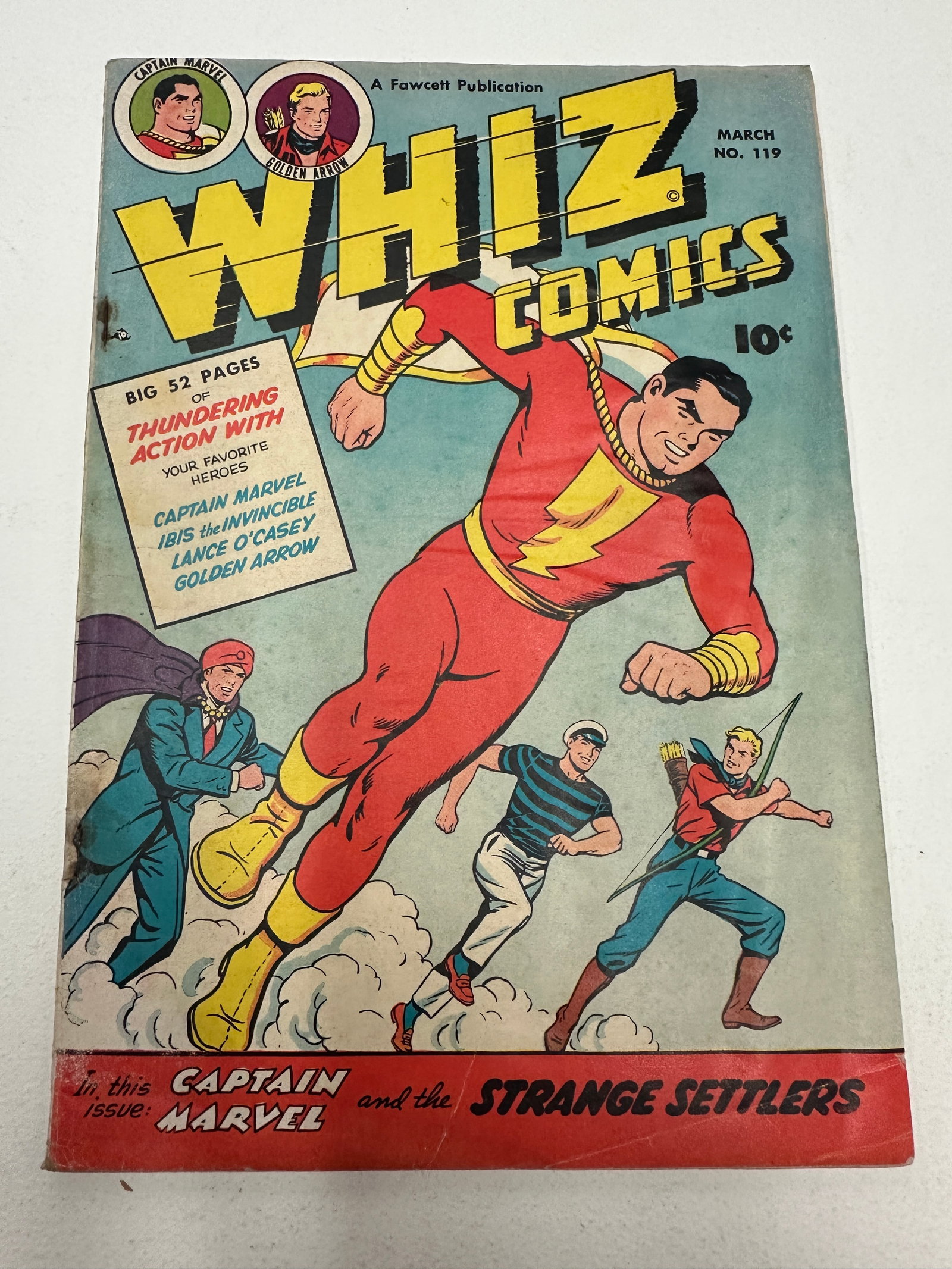 Whiz Comics #119, Fawcett Publications, March 1950 — Captain Marvel (1 of 3)