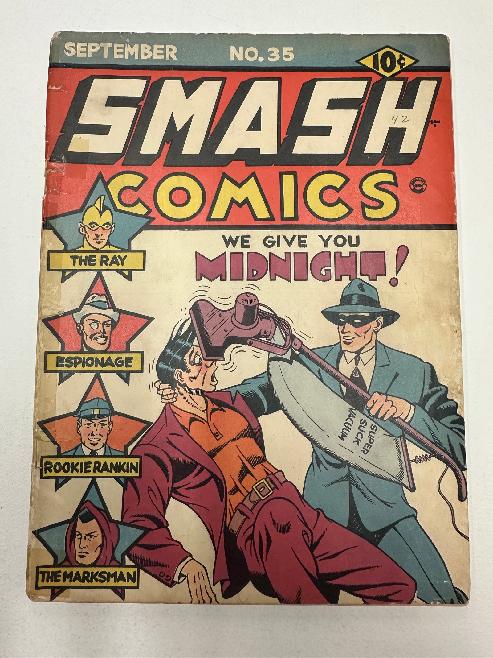 Smash Comics #35, Quality Comics, September 1942 — Midnight Cover (1 of 3)