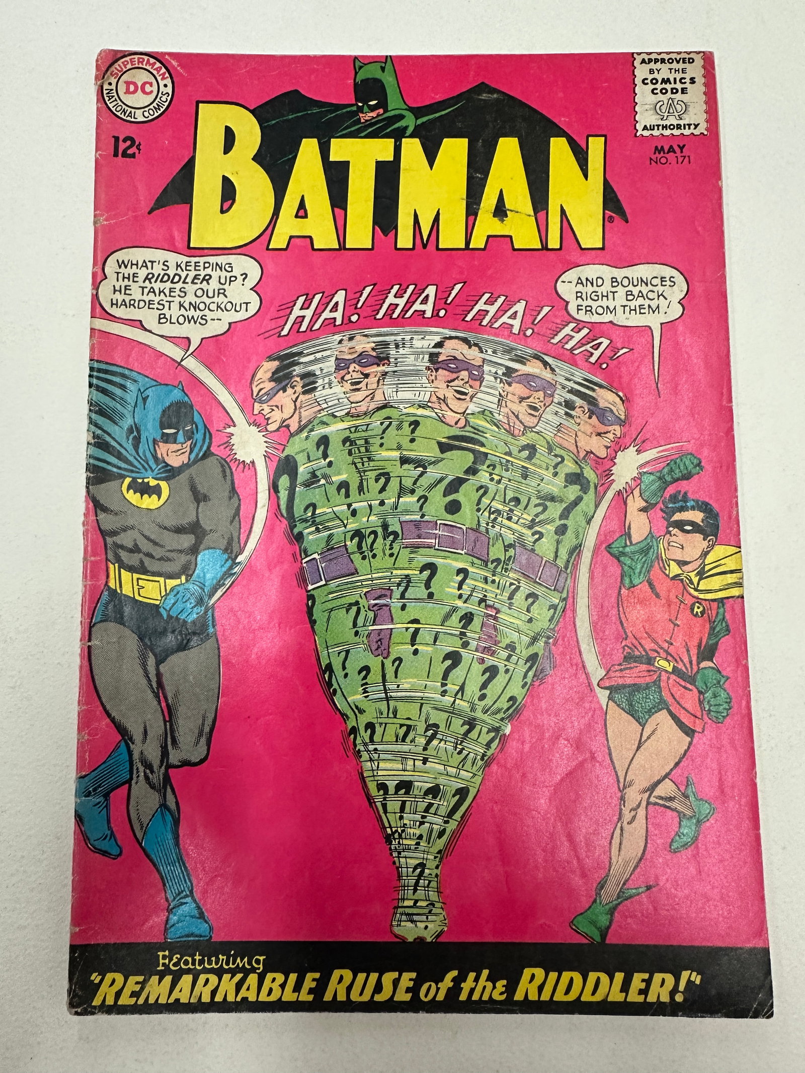 Batman #171 DC Comics May 1965 – 1st Silver Age Riddler Appearance (1 of 3)