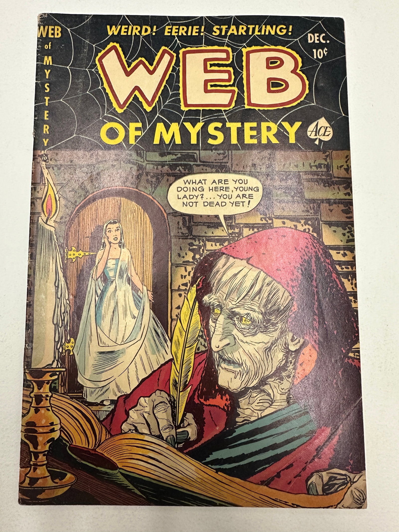 Web of Mystery #9, Ace Comics, Dec 1952 — Golden Age Horror Comic (1 of 4)