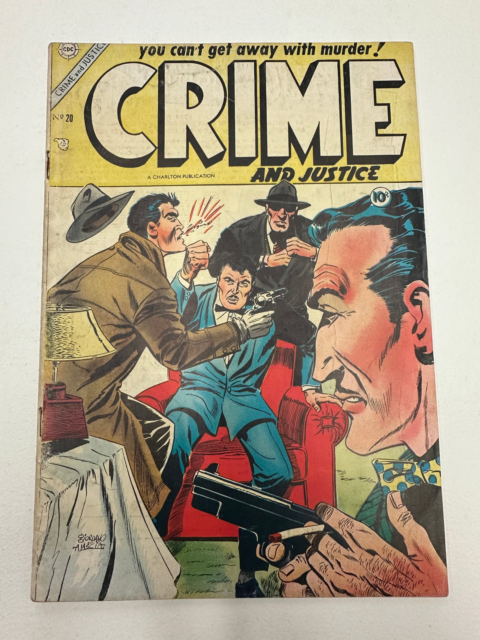 Crime and Justice #20 Charlton Publication Golden Age Comic 10¢ (1 of 3)