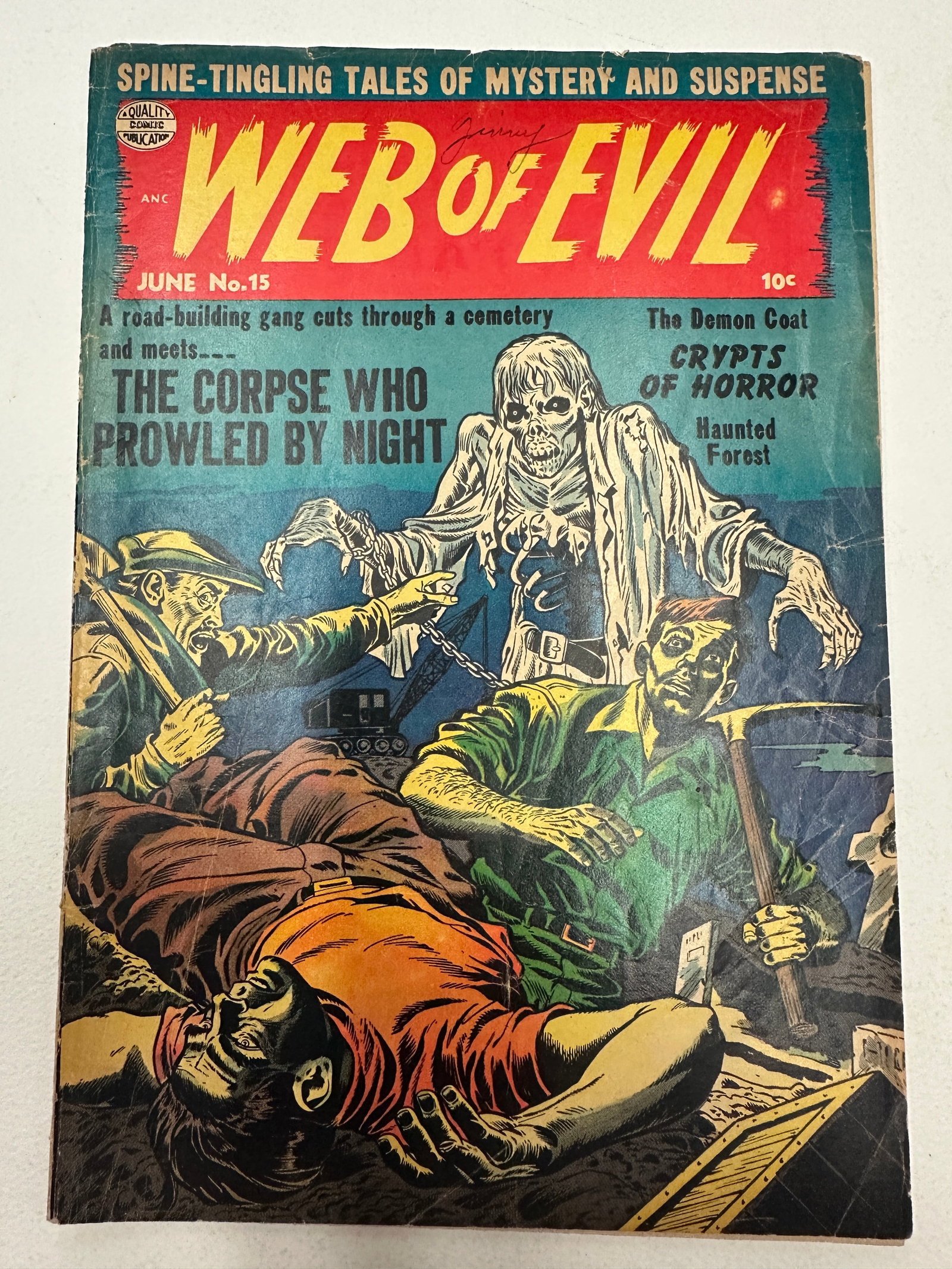 Web of Evil #15 Quality Comics June 1954 Pre-Code Horror Comic (1 of 3)