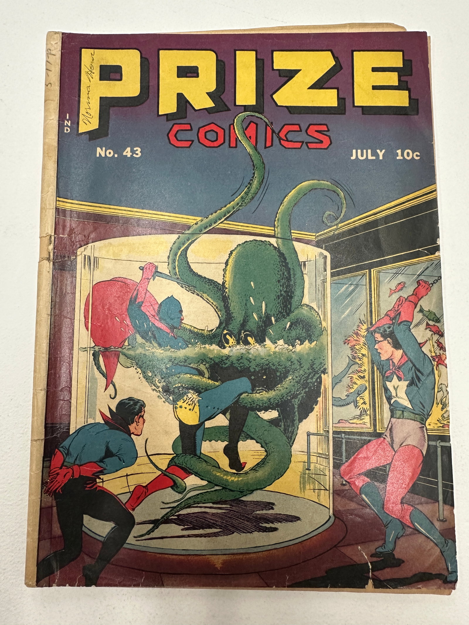 Prize Comics No. 43, Prize Publications, July 1943 – Golden Age Superhero (1 of 3)