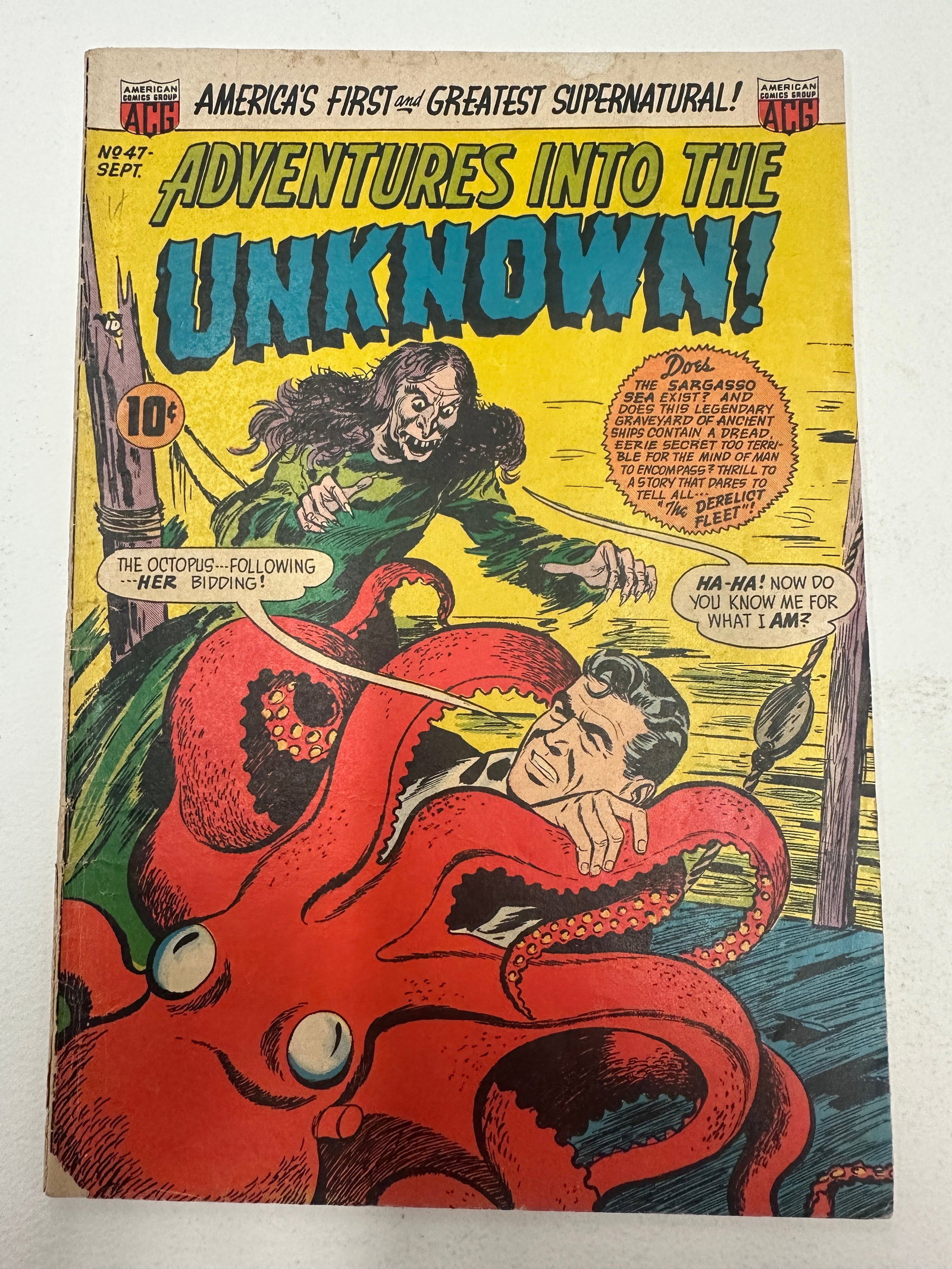 Adventures Into The Unknown #47 ACG Comics Sept 1953 Supernatural Horror (1 of 3)