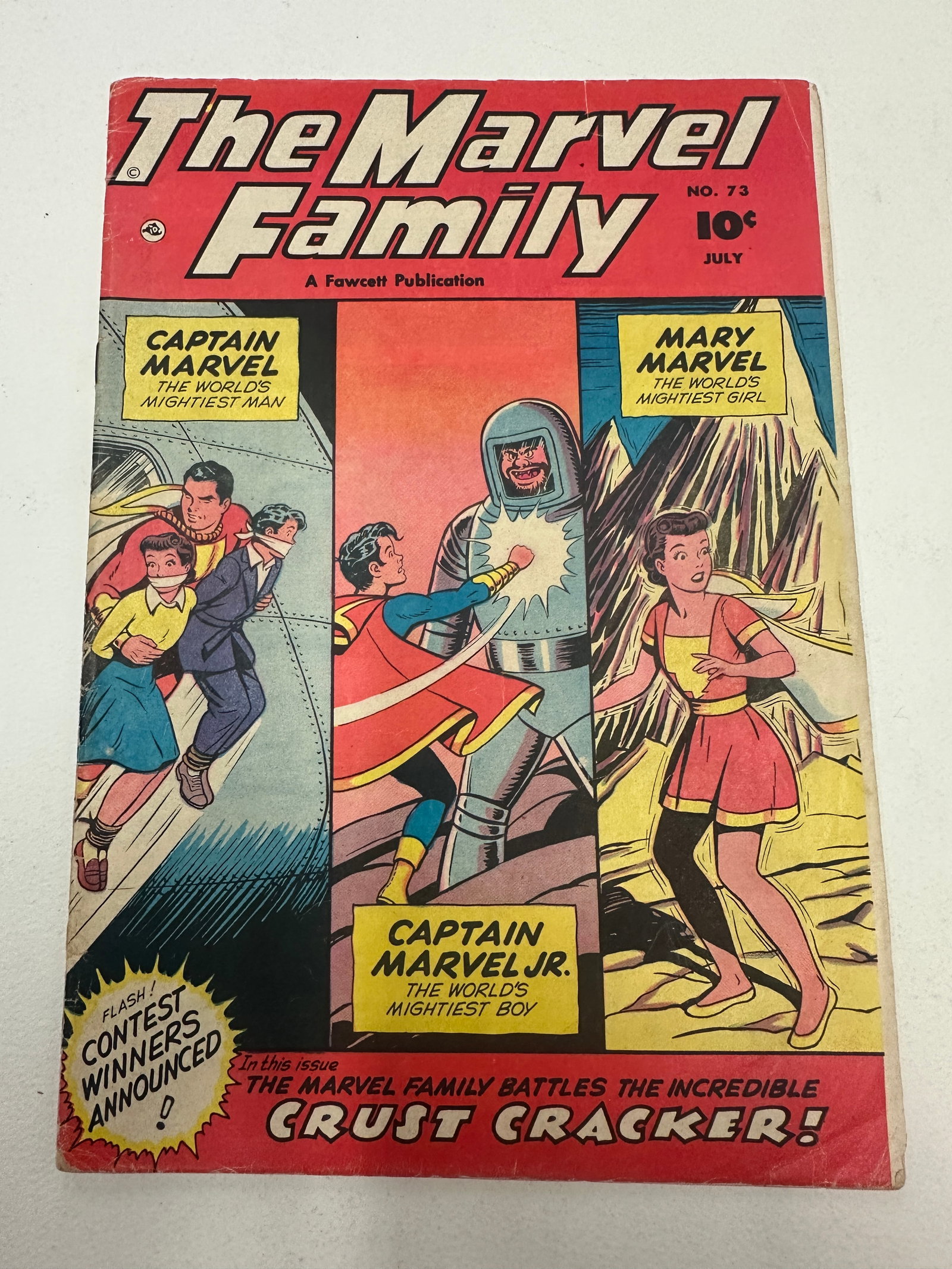 The Marvel Family #73, Fawcett Publications, July 1952 Golden Age Comic (1 of 3)