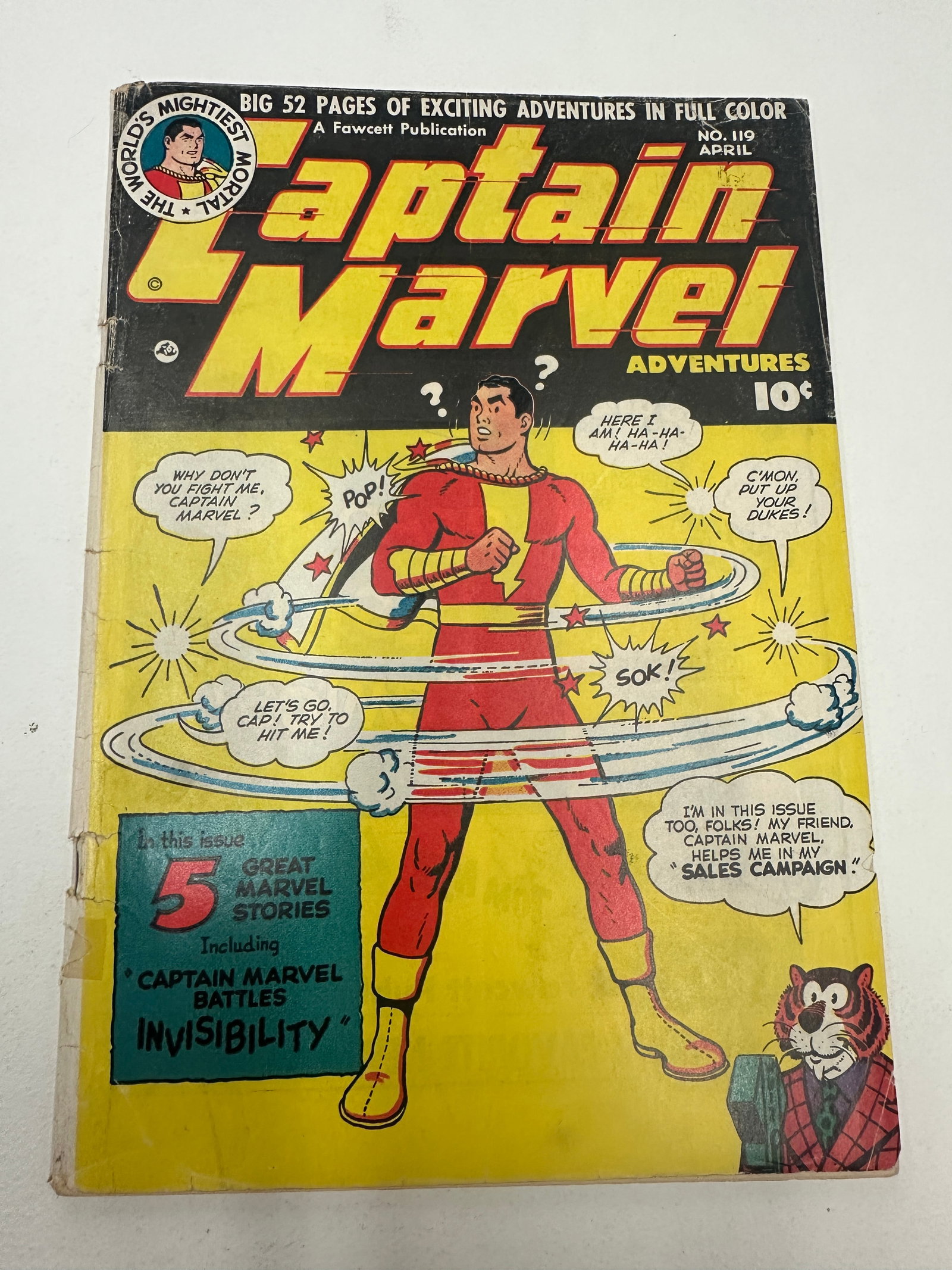 Captain Marvel Adventures #119, Fawcett Publications, April 1951, Golden Age Comic (1 of 3)