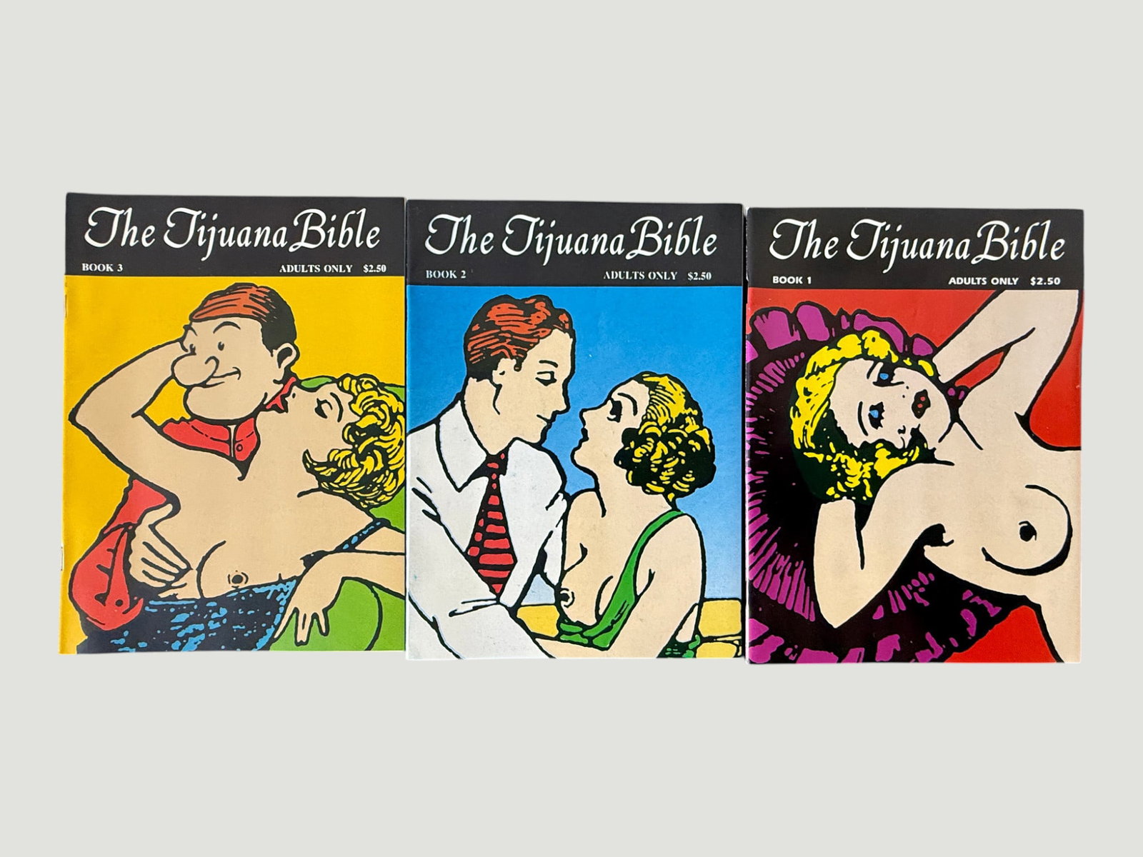 The Tijuana Bible Books 1–3 Complete Set — Adults Only Underground Comic — Golden Age Erotic (1 of 2)