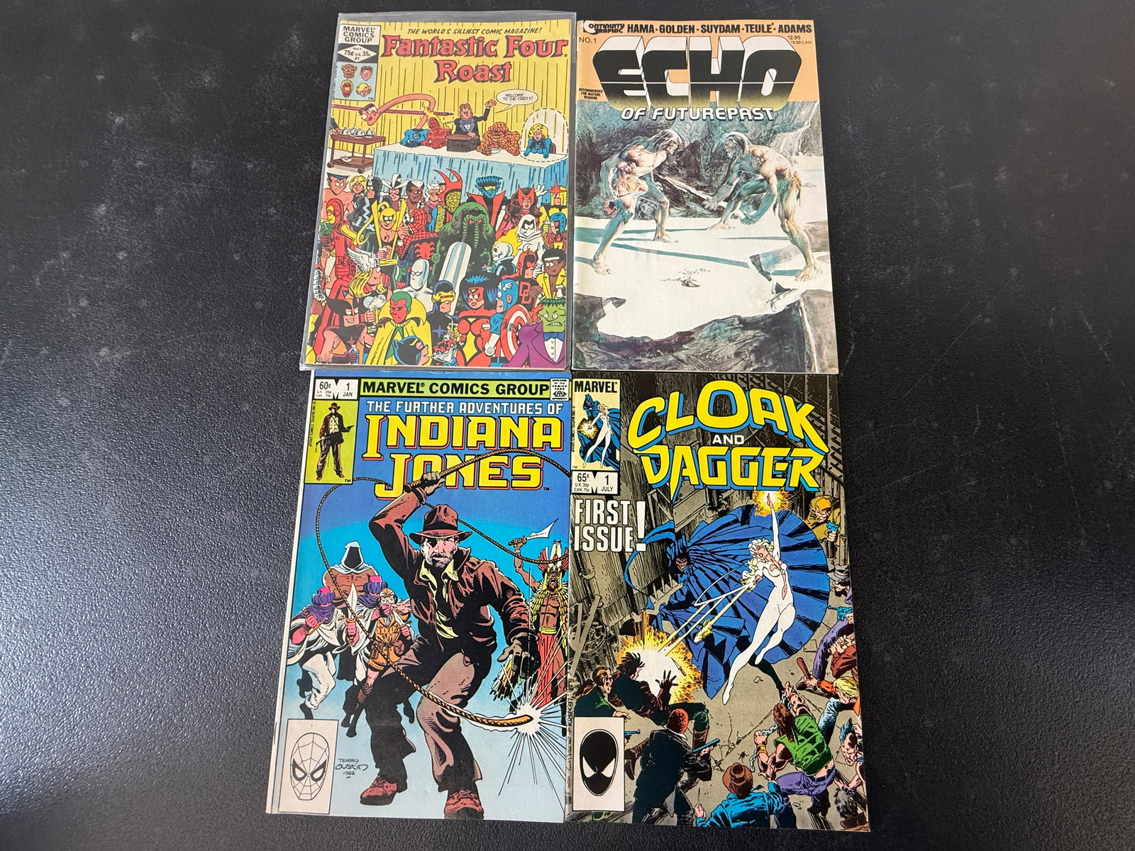 Marvel Comics Lot x4: Fantastic Four Roast, Echo #1, Indiana Jones #1, Cloak & Dagger #1 (1 of 2)