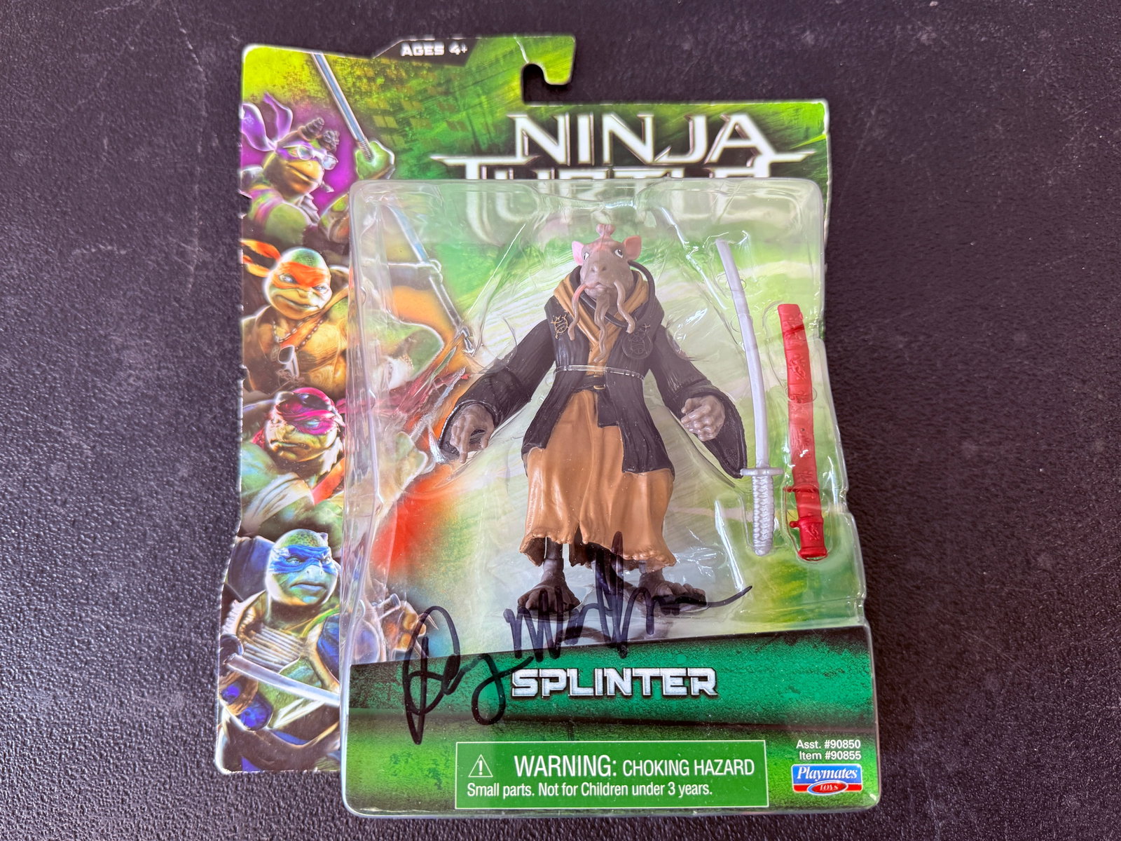 Ninja Turtles Splinter Action Figure Playmates Signed 2014 Movie TMNT MOC (1 of 3)