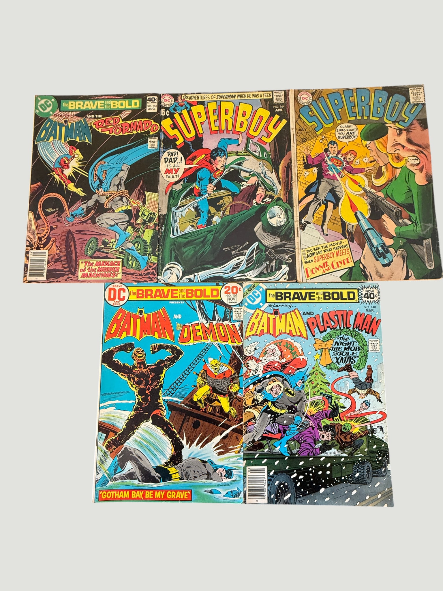 DC Comics Silver/Bronze Age Lot: Superboy, Brave & Bold x3 (5 Issues) (1 of 2)