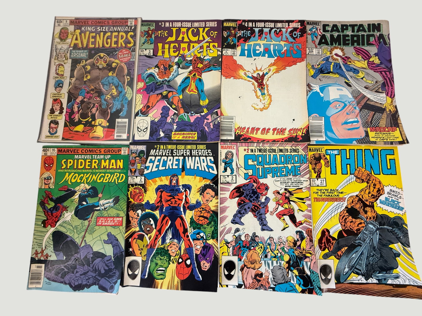 Marvel Comics Group Lot of 8 Silver/Bronze Age Issues 1980s (1 of 2)