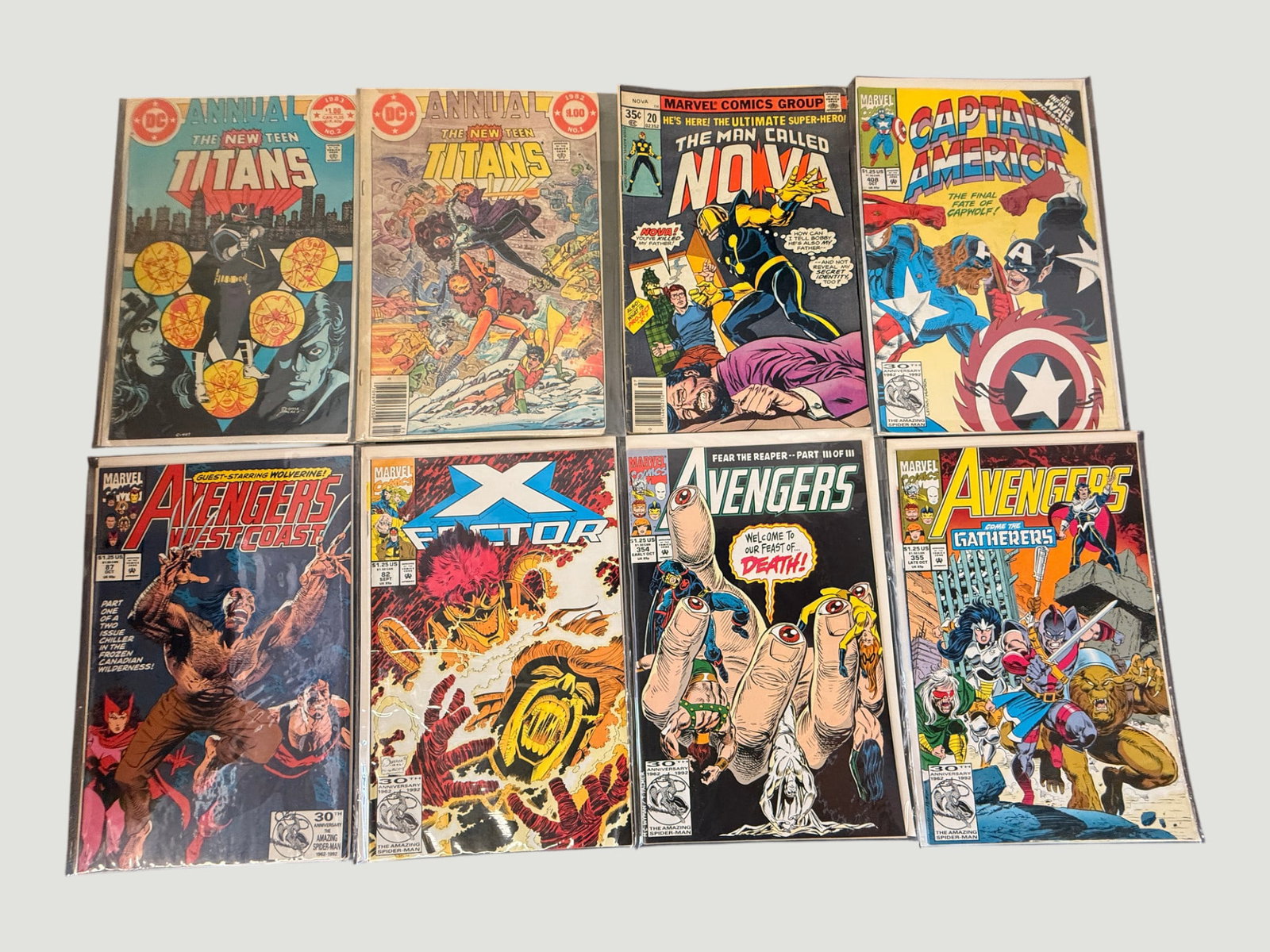Mixed Marvel & DC Silver/Bronze/Copper Age Comics Lot of 8 — 1978–1993 (1 of 2)