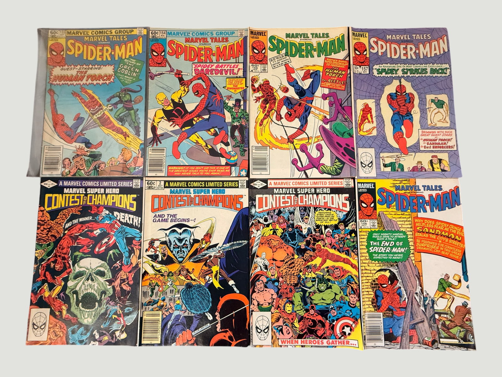 Marvel Comics Bronze Age Lot: Marvel Tales Spider-Man #154-159 & Contest of Champions #1-3 (1 of 2)