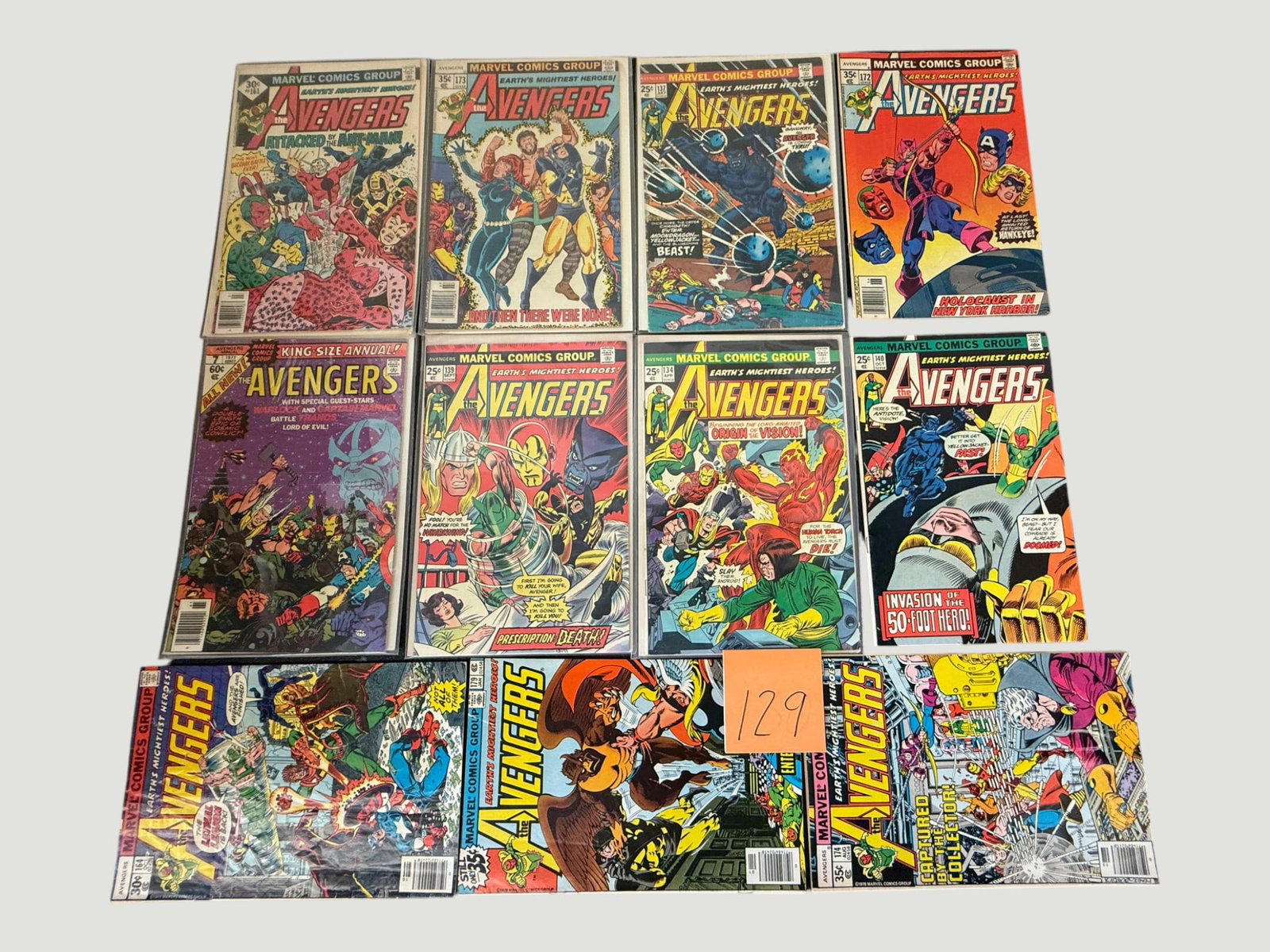 Marvel Comics The Avengers Bronze Age Lot x11 Issues Inc. Annual 1970s (1 of 1)