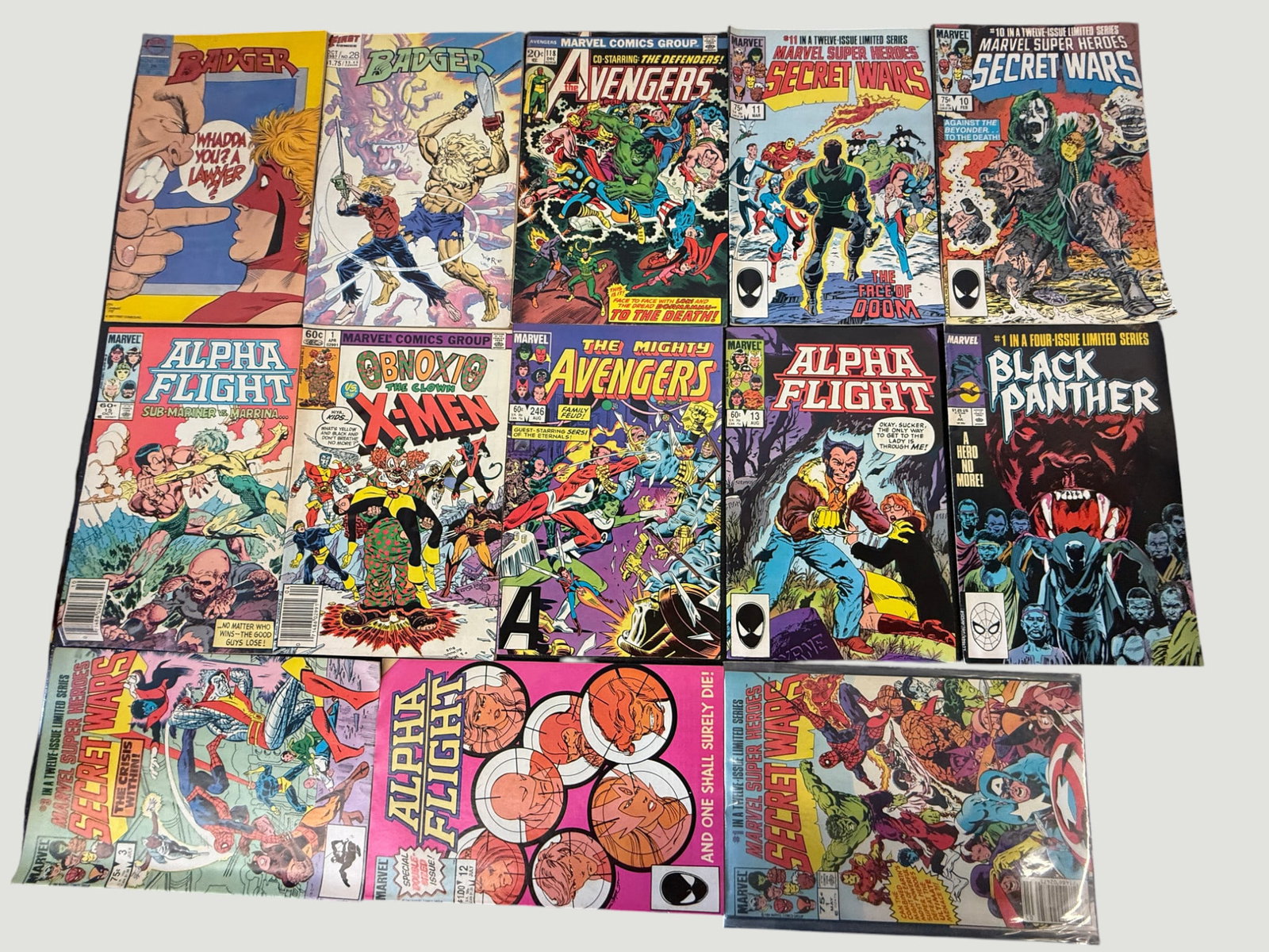 Marvel & Independent Comics Collection (13 Issues) incl. Secret Wars, Alpha Flight, Avengers (1 of 2)