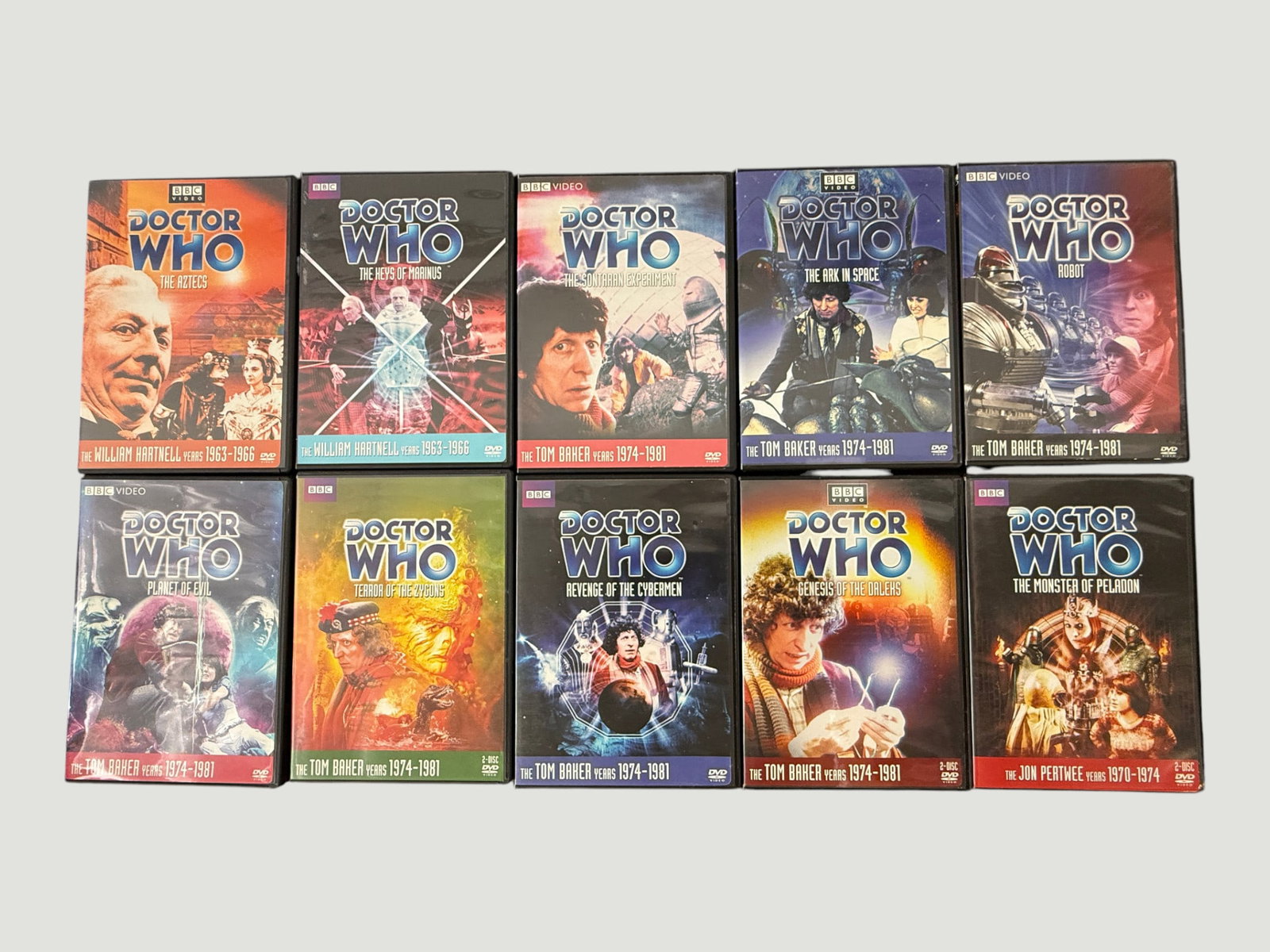 Doctor Who Classic BBC DVD Collection – 10 Titles, William Hartnell & Tom Baker Era (1 of 2)