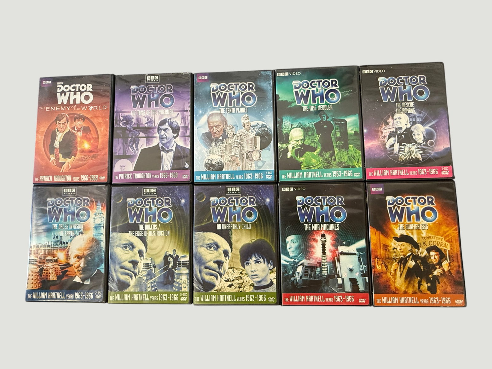 Doctor Who Classic BBC DVD Collection x10 — William Hartnell & Patrick Troughton Era (1 of 2)