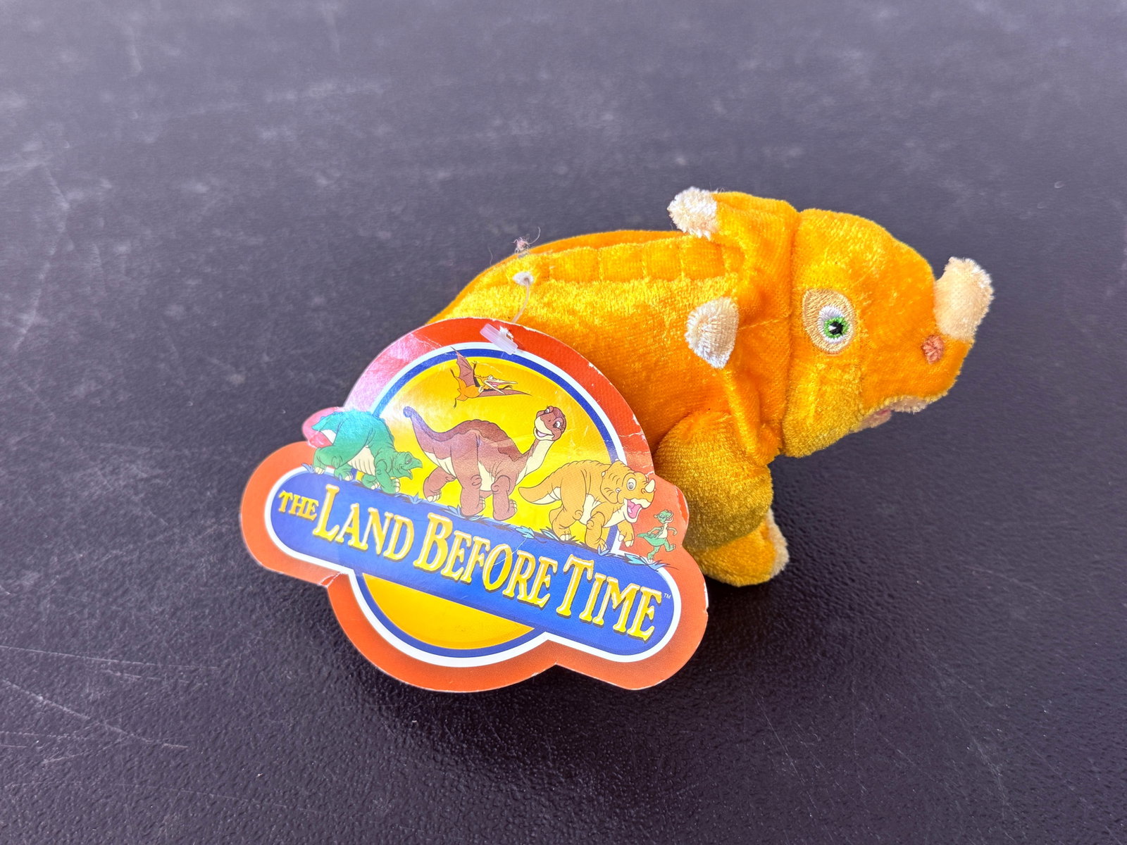 The Land Before Time Cera Triceratops Mini Plush Bean Bag Toy with Tag 1990s (1 of 4)
