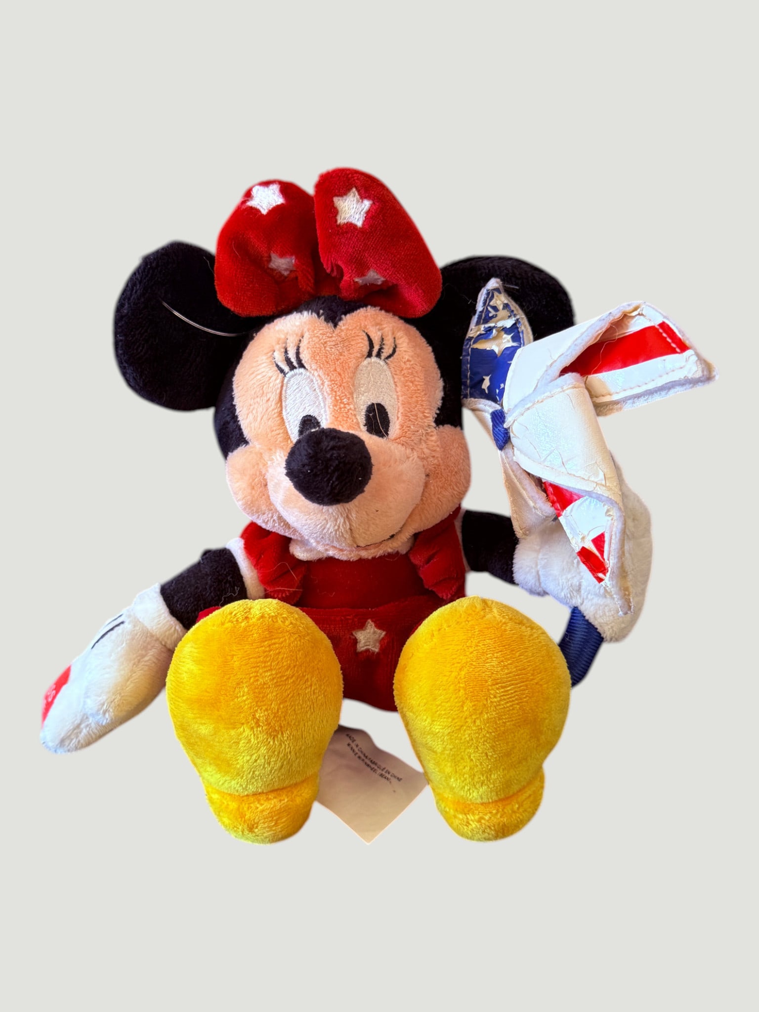 Disney Minnie Mouse Patriotic 4th of July Bean Bag Plush Toy, c.1990s (1 of 3)