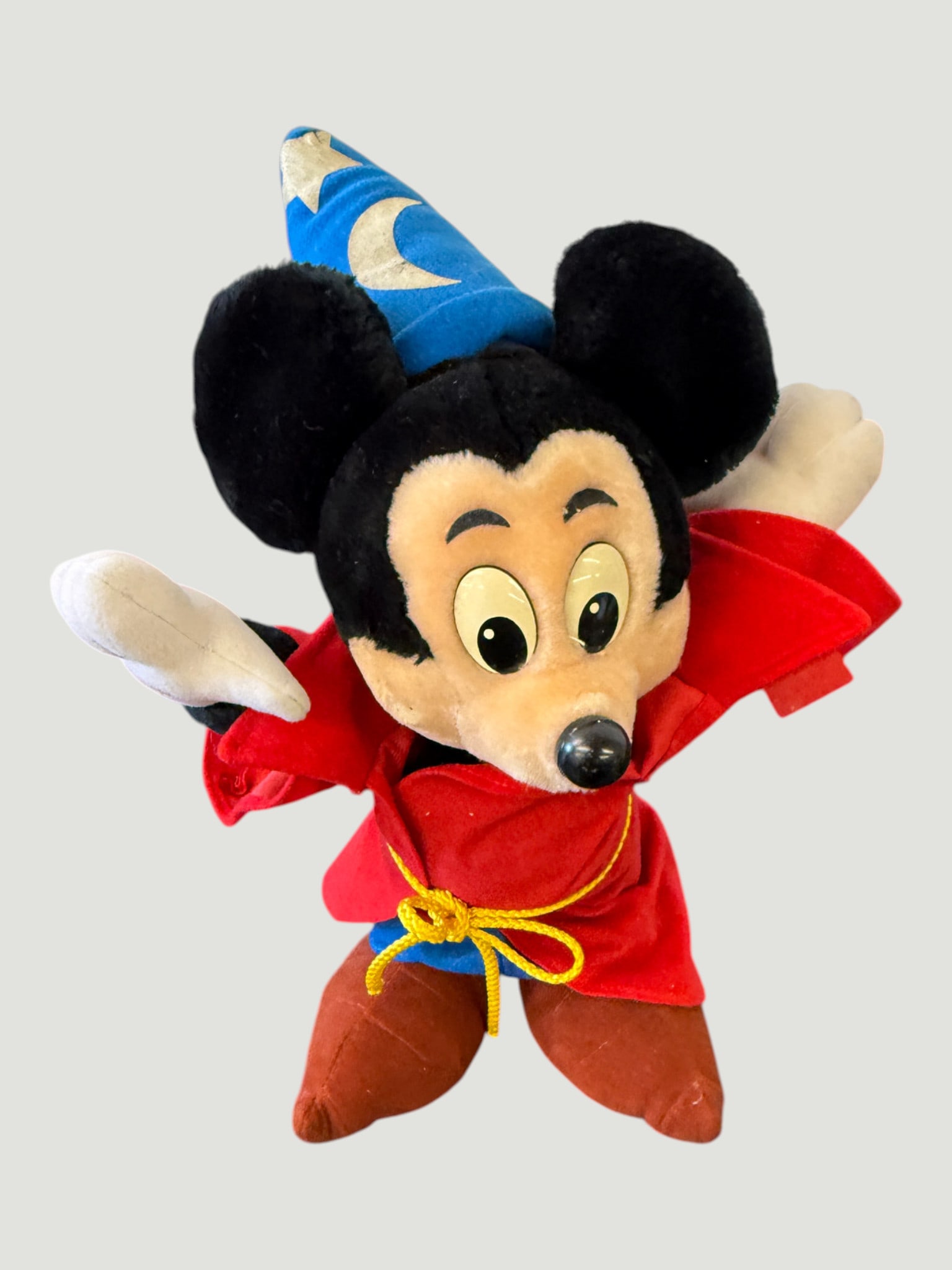 Disney Fantasia Sorcerer Mickey Mouse Plush Doll, Vintage c.1980s (1 of 4)
