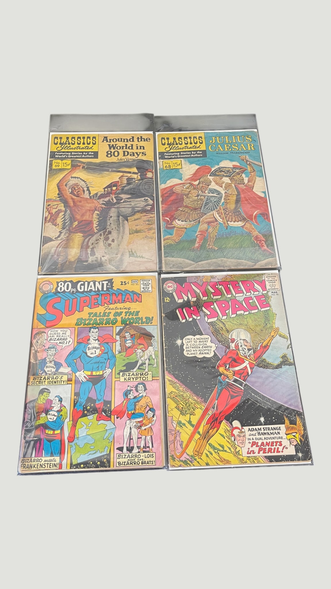 DC & Classics Illustrated Vintage Comic Collection (4 Issues) 1950s–1960s (1 of 1)