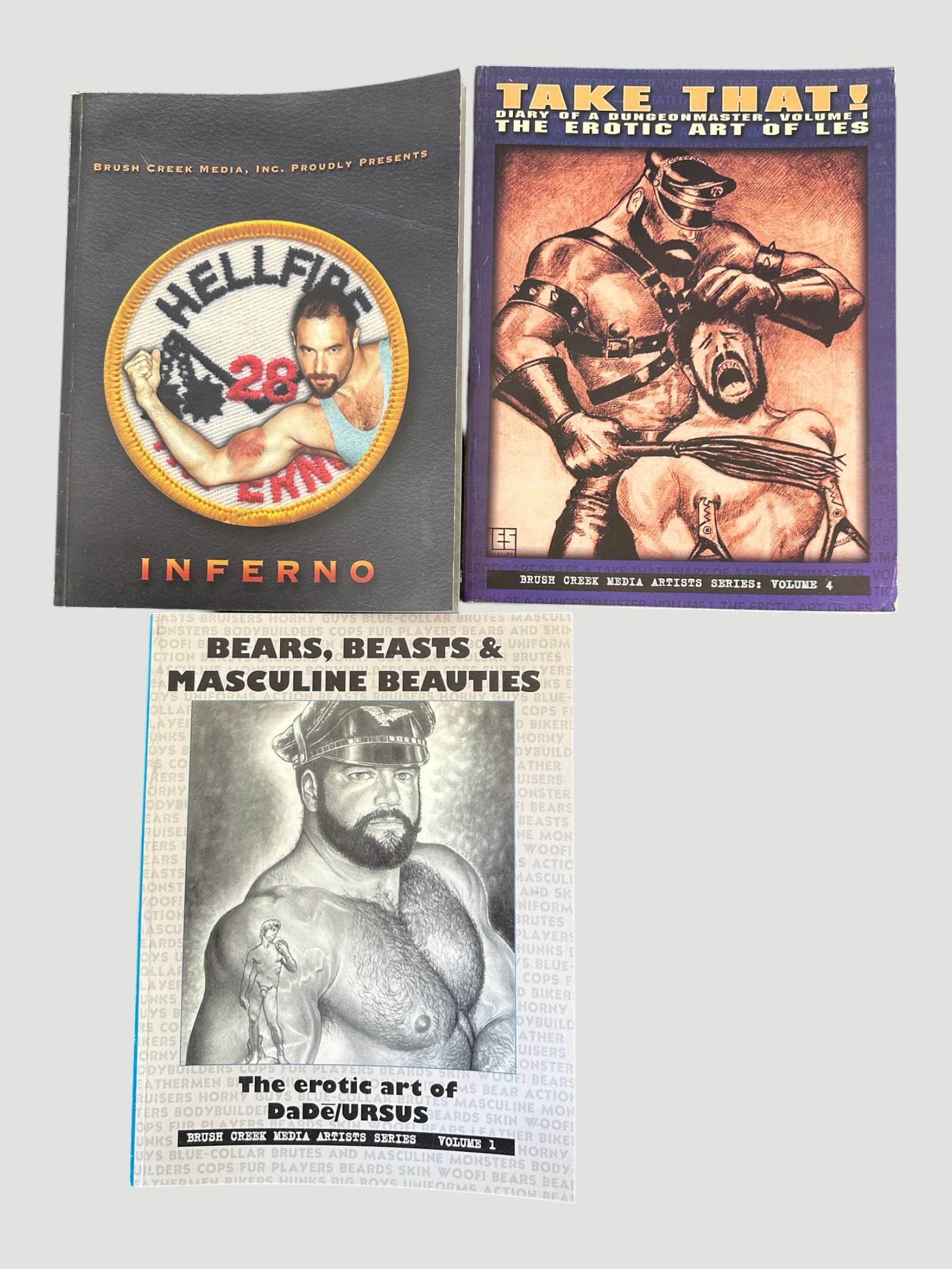 Brush Creek Media Adult Art Publication Lot — Inferno, Take That, Bears Beasts & Masculine (1 of 1)