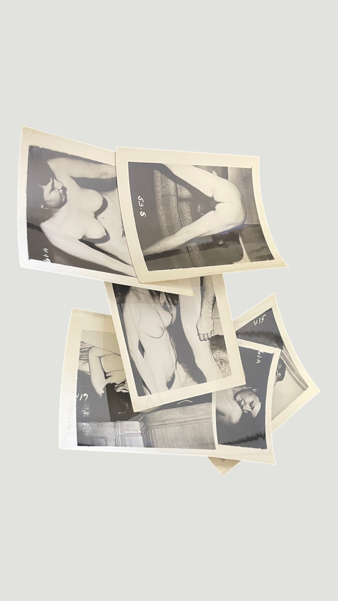 Vintage Adult Black & White Photograph Lot — 6 Pieces 1950s Risqué (1 of 2)