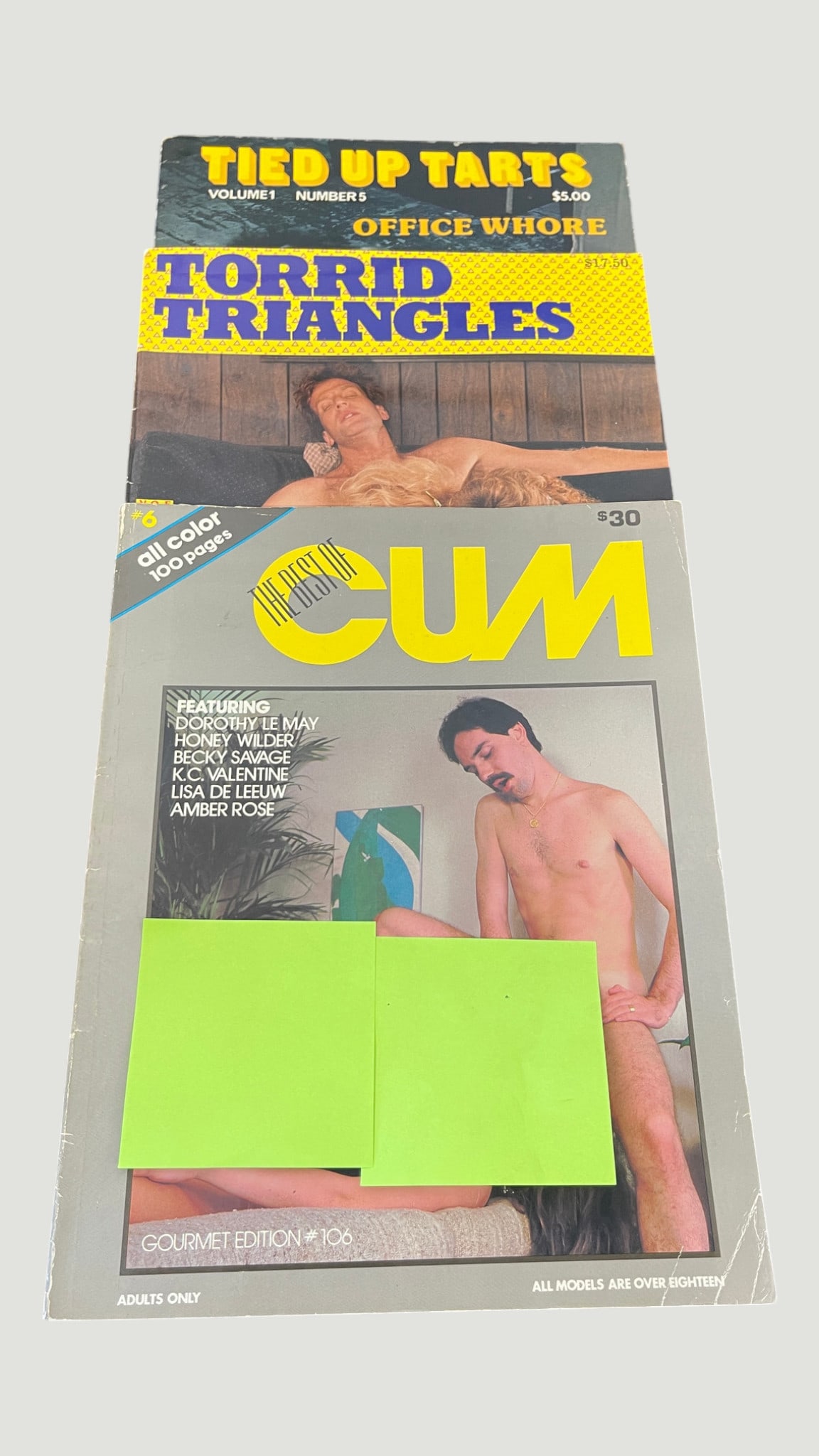 Vintage Adults Only Magazine Lot of 3 — Tied Up Tarts Vol.1 #5, Torrid Triangles (1 of 1)