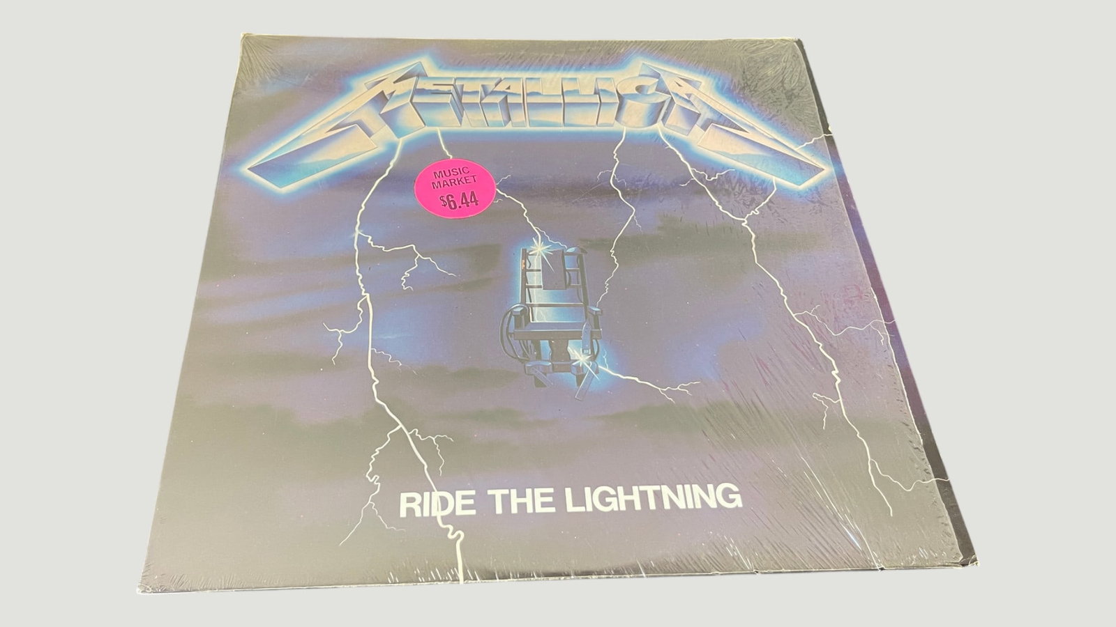 Metallica – Ride The Lightning Vinyl LP Record, Still Sealed w/ Price Sticker (1 of 2)